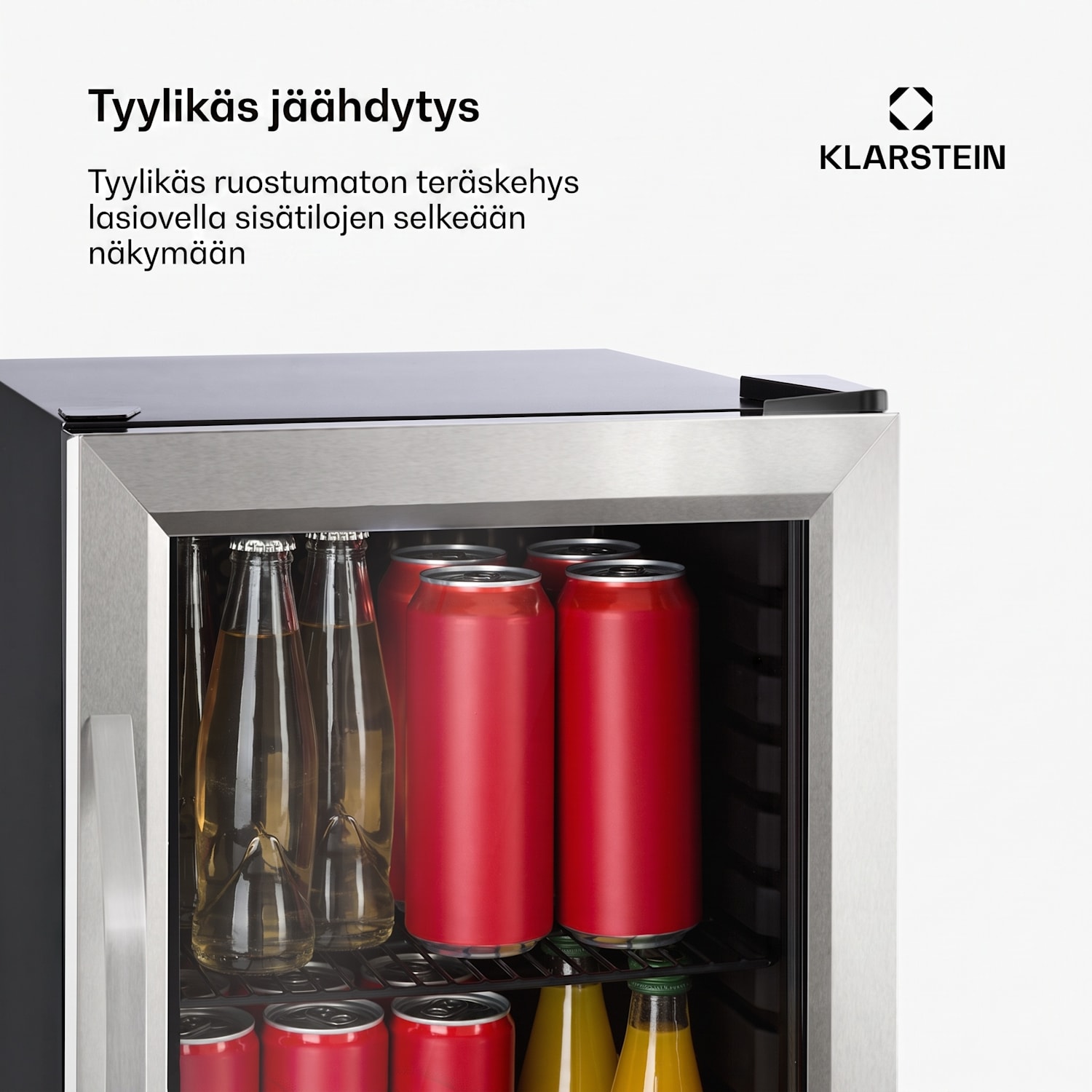 Harlem juomajääkaappi 23 litraa 1 metallihylly lasiovi 