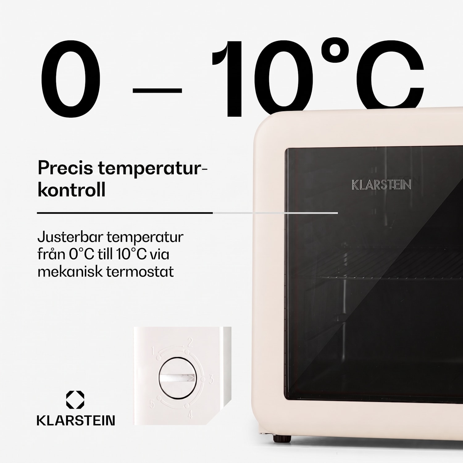 PopLife 48 Dryckeskyl kylskåp 0-10 °C retrodesign 