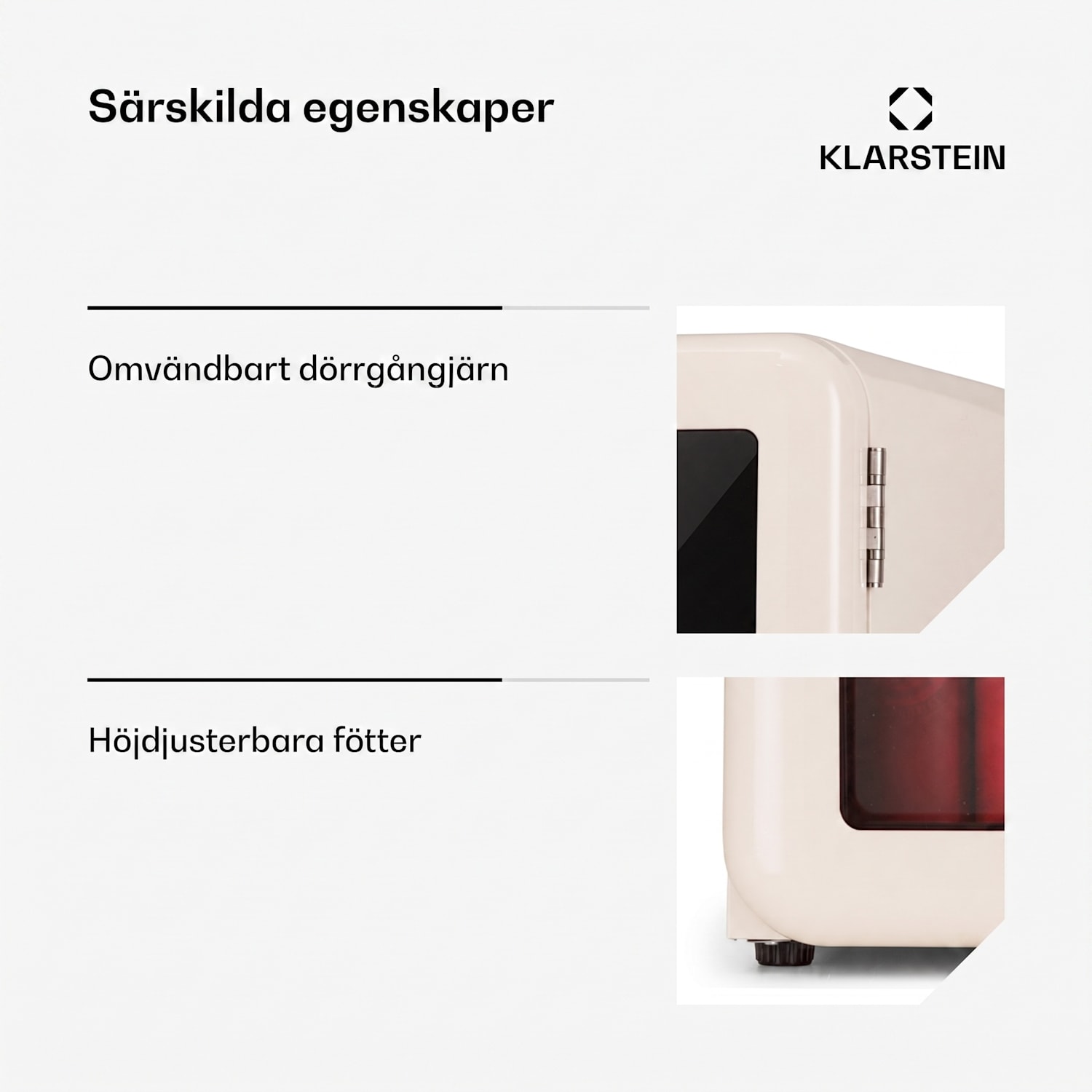 PopLife 48 Dryckeskyl kylskåp 0-10 °C retrodesign 
