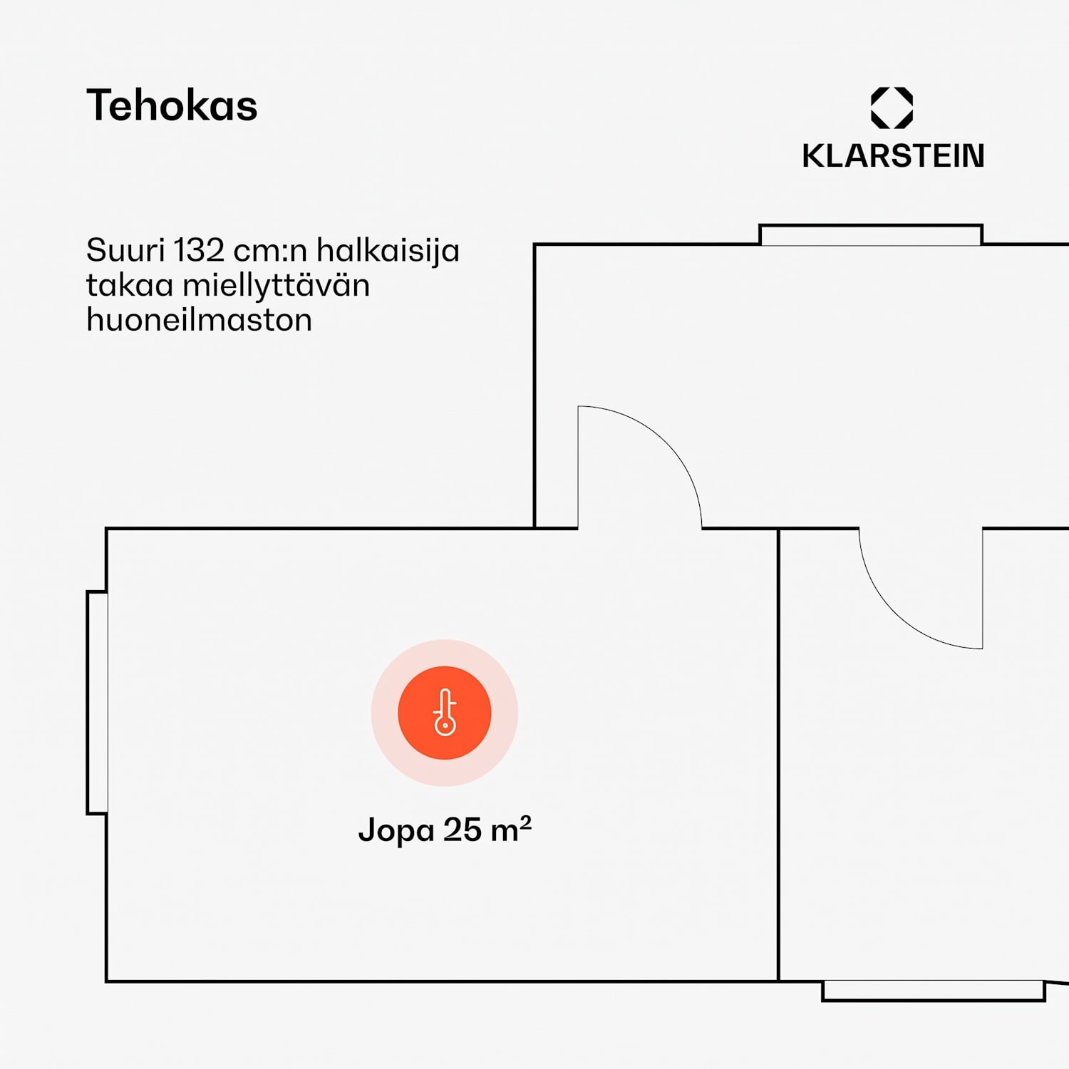 Bolero 2-in-1 -kattotuuletin 132 cm valot 55 W kaukosäädin sovellusohjaus 2 kiertosuuntaa 132 cm (huoneet 13-25 m²) | WIFI + kaukosäädin | Musta