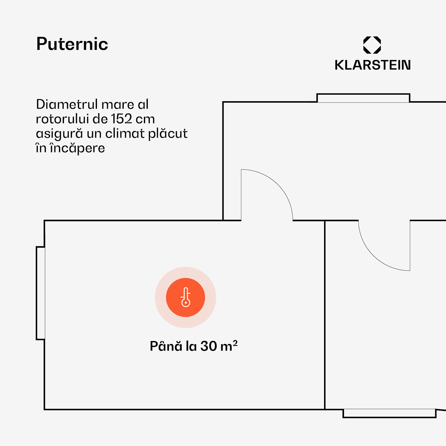 Ventilator de tavan Bahama Breeze Smart, palete rotor din lemn masiv, telecomandă + control prin aplicație 152 cm (camere 25-30 m²) | WIFI + telecomandă | Nuci