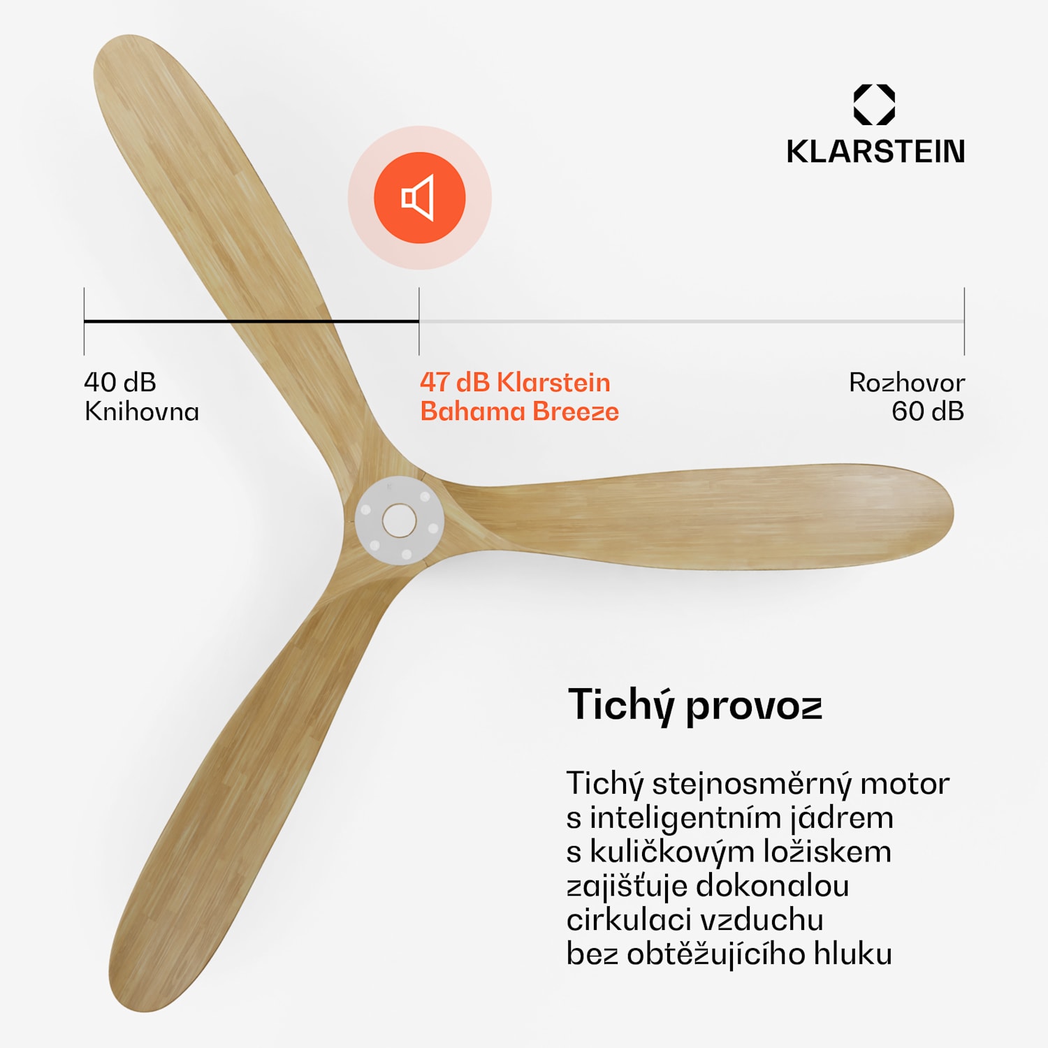 Bahama Breeze Smart Stropní ventilátor, lopatky rotoru z masivního dřeva, dálkové ovládání + ovládání pomocí aplikace 178 cm (místnosti 30-35 m²) | WIFI + dálkové ovládání | Javor