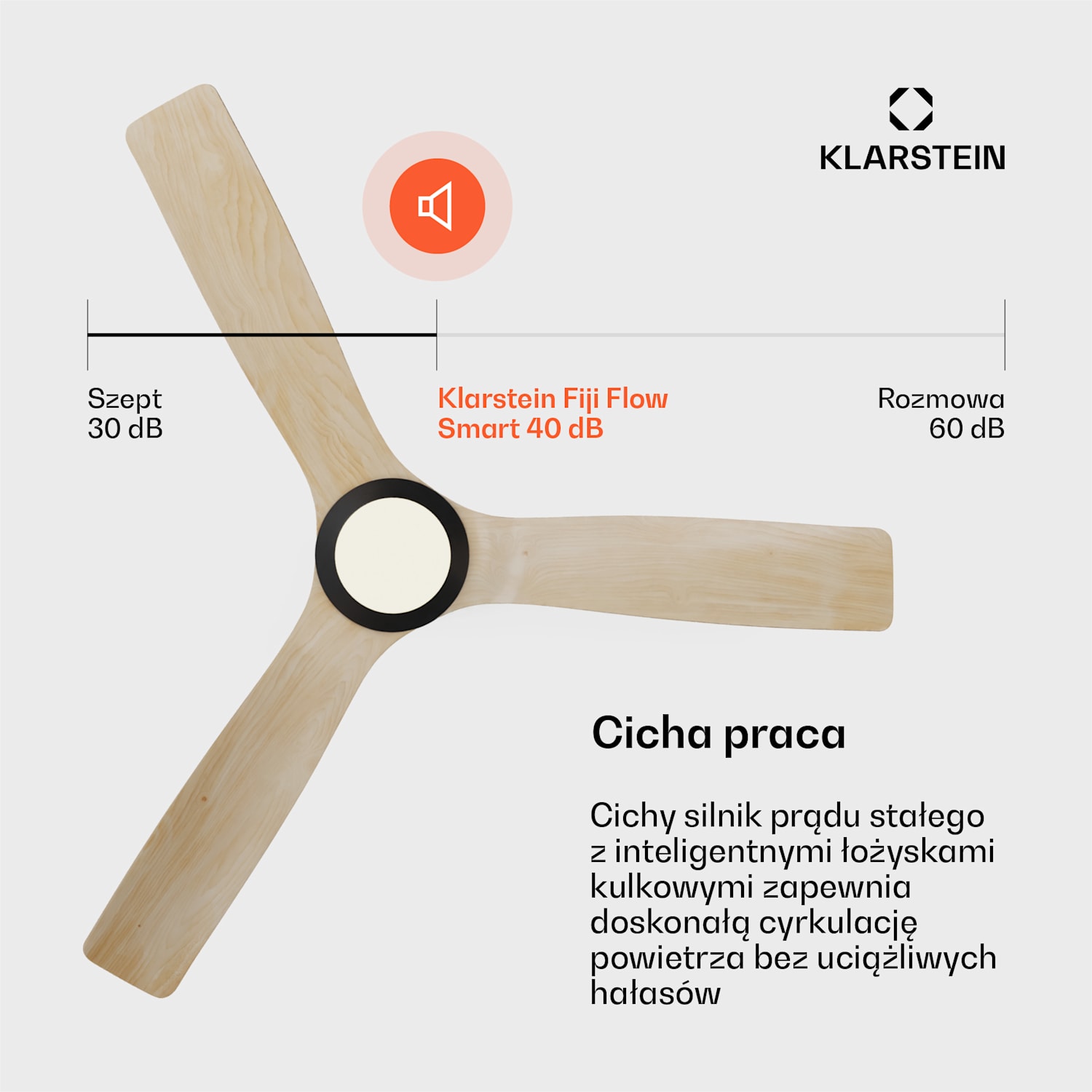 Fiji Flow 2 w 1 Smart, wentylator sufitowy, Ø 132 cm, lampa LED, pilot zdalnego sterowania, sterowanie za pomocą aplikacji, 2 kierunki obrotów 132 cm (pomieszczenia 13–25 m²) | WIFI + Pilot zdalnego sterowania | Klon