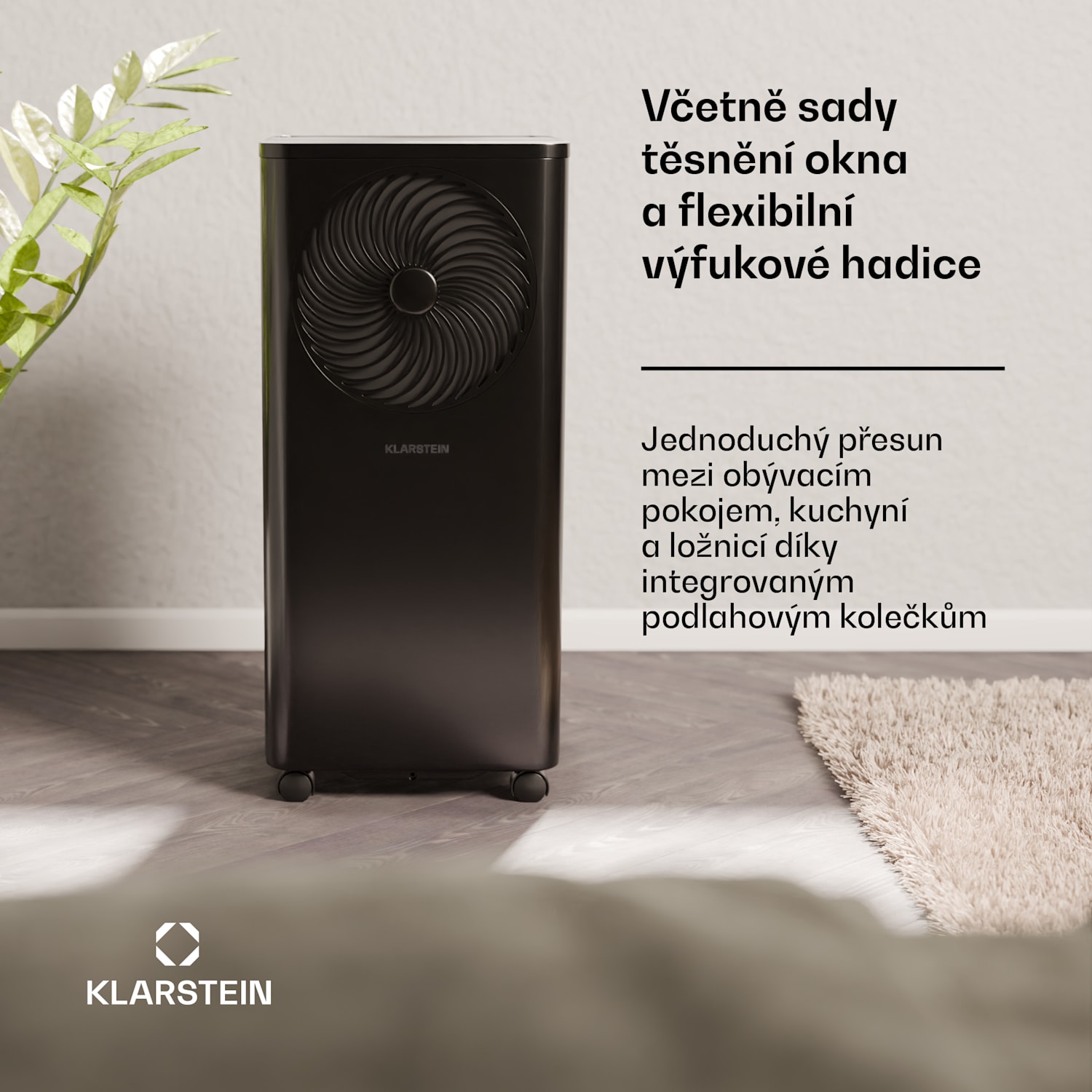 Aero Ring 7K, Smart, klimatizace, 7 000 BTU, mobilní a inteligentní, pro max. 25 m², hlasové ovládání 