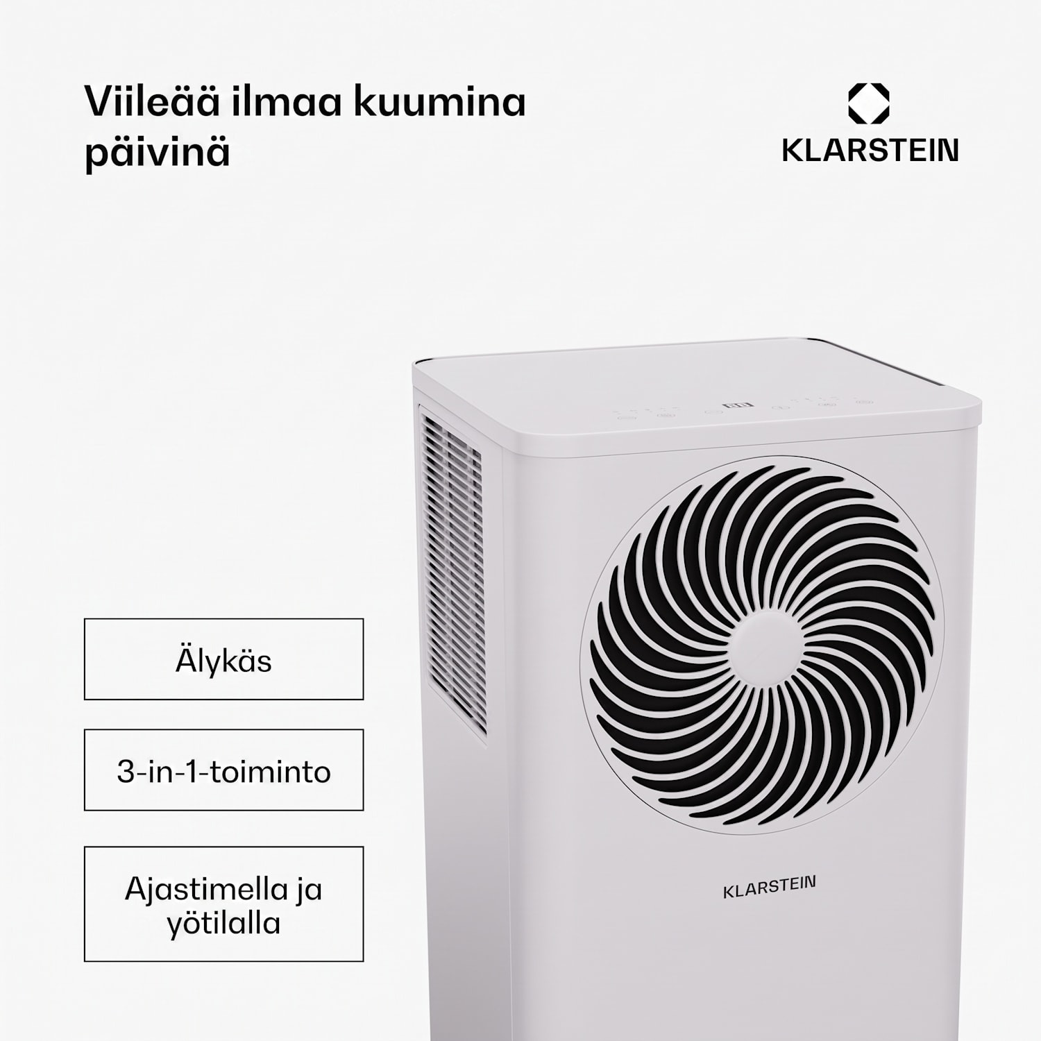 Aero Ring 9K ilmastointilaite 9000 BTU siirrettävä ja älykäs max. 31 m² ääniohjauksella 9.000 BTU | Valkoinen