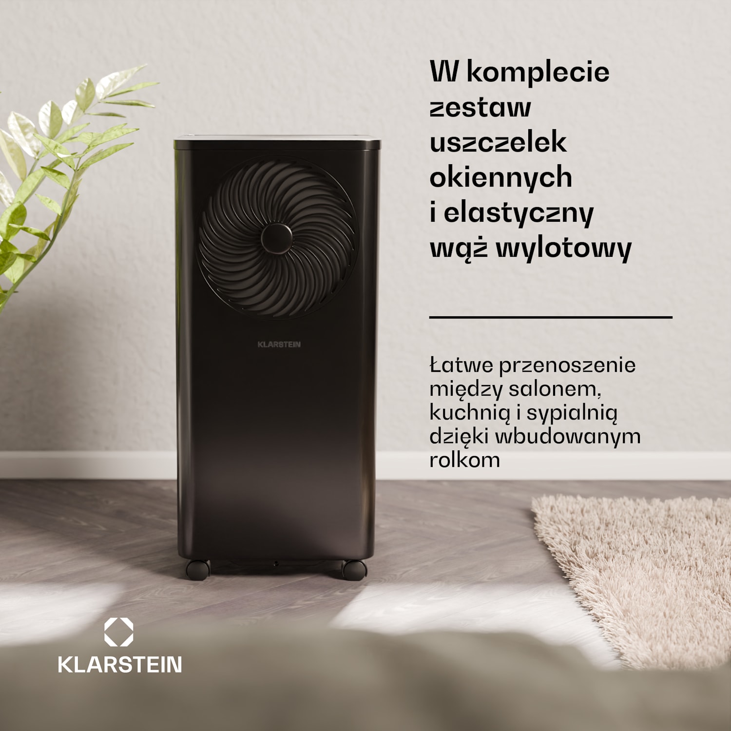 Aero Ring 9K, Smart, klimatyzator przenośny, 9 000 BTU, inteligentny, do maks. 31 m², sterowanie głosowe 