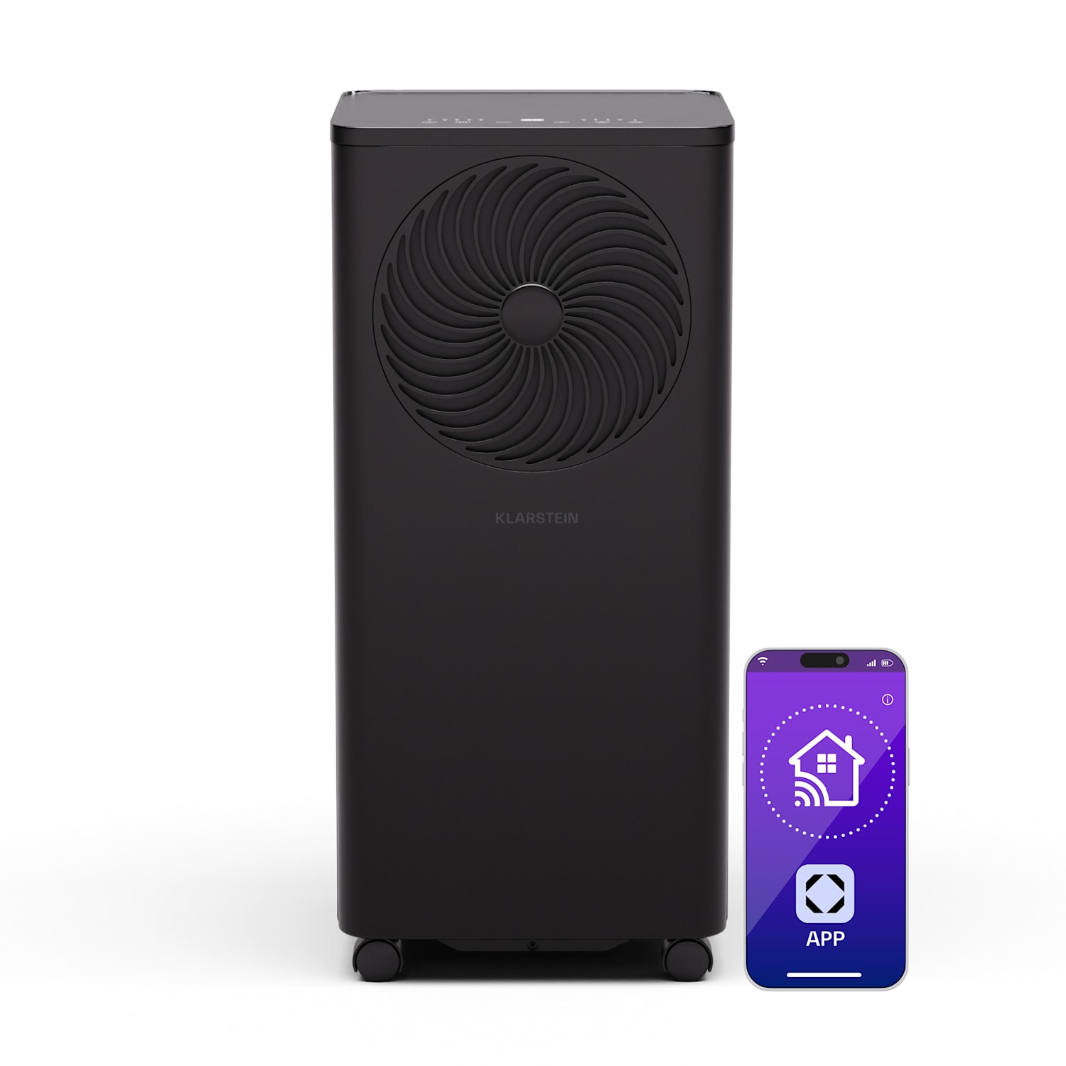 Aero Ring 9K aire acondicionado 9.000 BTU móvil y inteligente para máximo 31 m² con control por voz 9.000 BTU | Negro