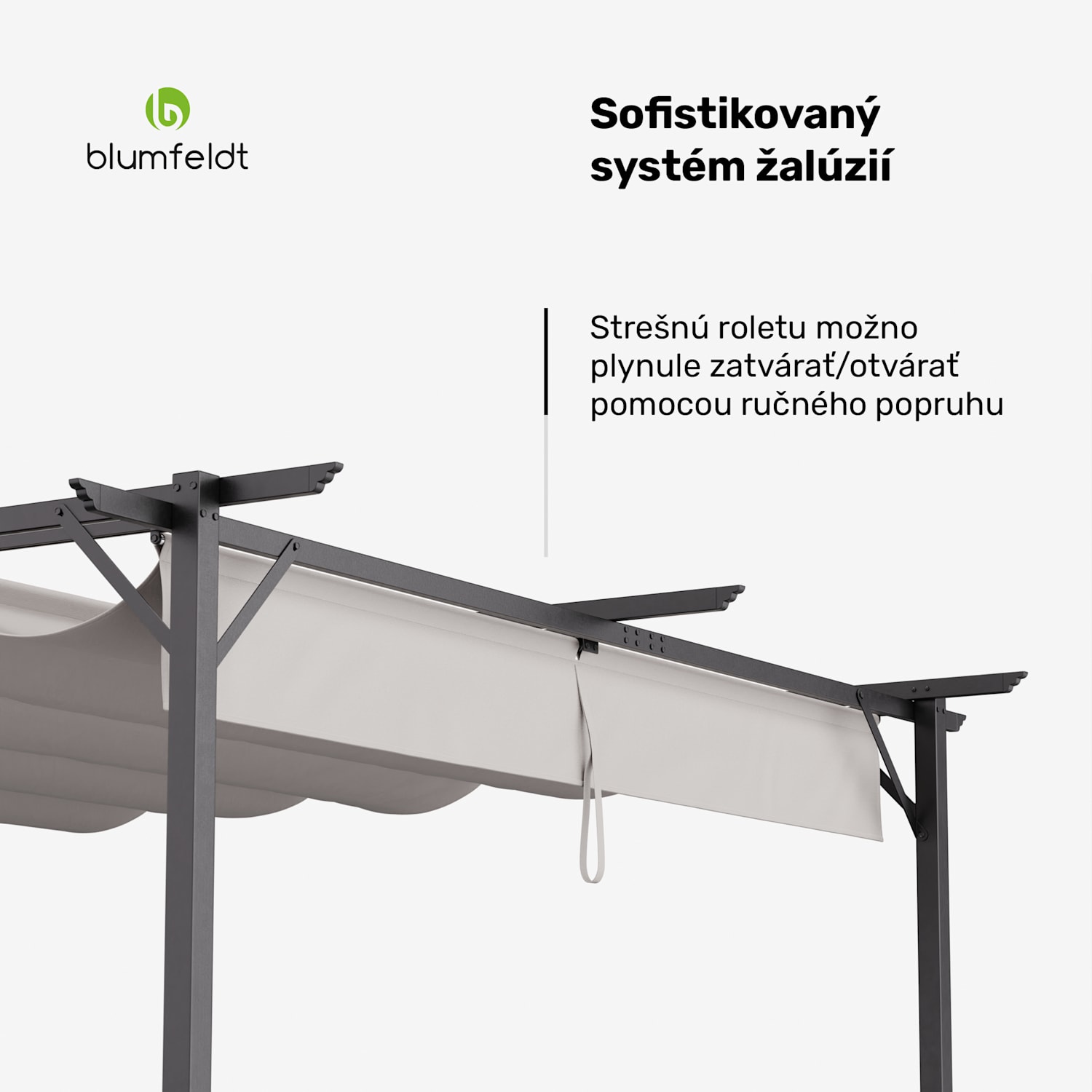 Blumfeldt Pantheon Robust, pergola, 3 x 4 m, práškovo lakovaná oceľ odolná voči poveternostným vplyvom 3 x 4 m | bez bočných panelov | Béžová
