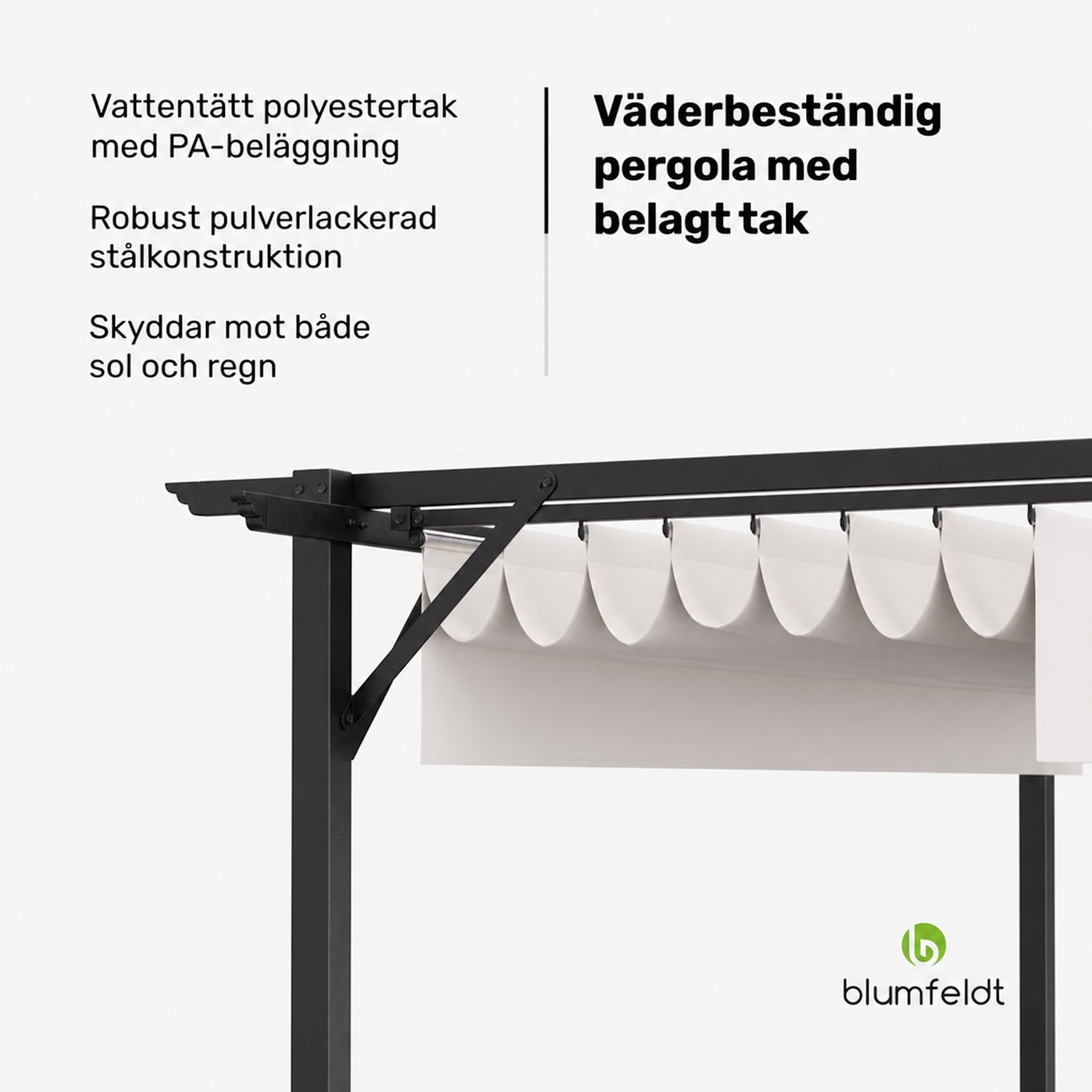  3 x 4 m | Utan sidoväggar | Beige