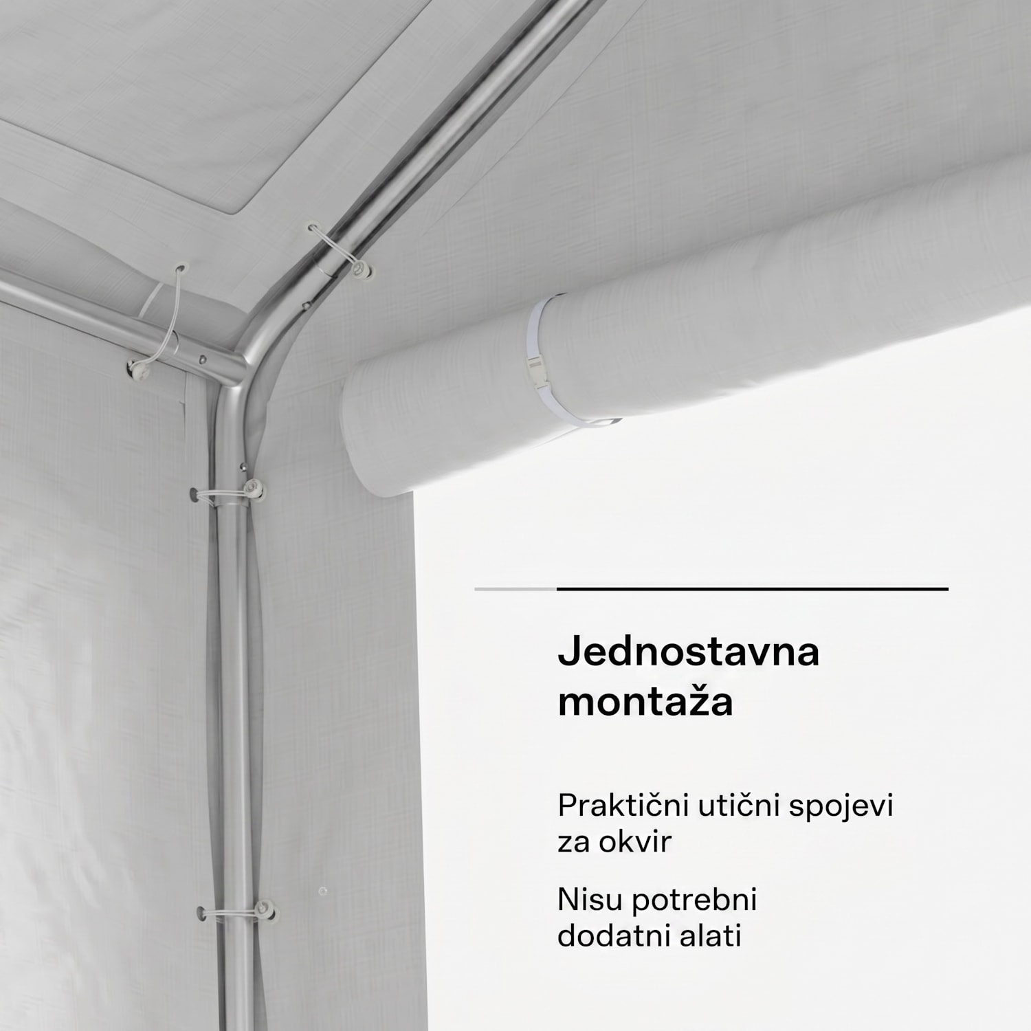Party Haven, šator, 400 x 296 x 280 cm, otporan na vremenske uvjete, čelični okvir, jednostavan za sastavljanje, s bočnim stijenkama 3 x 4 m