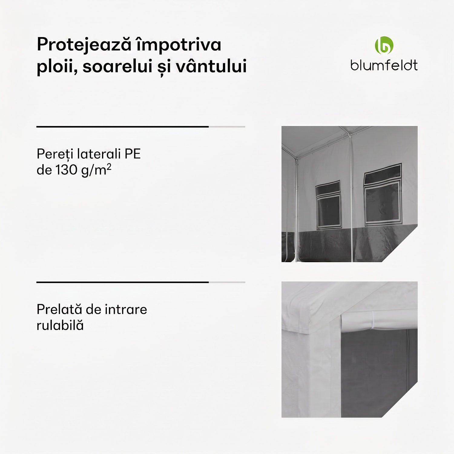 Party Haven, cort, 400 x 296 x 280 cm, rezistent la intemperii, cadru din oțel, ușor de asamblat, cu pereți laterali 3 x 4 m