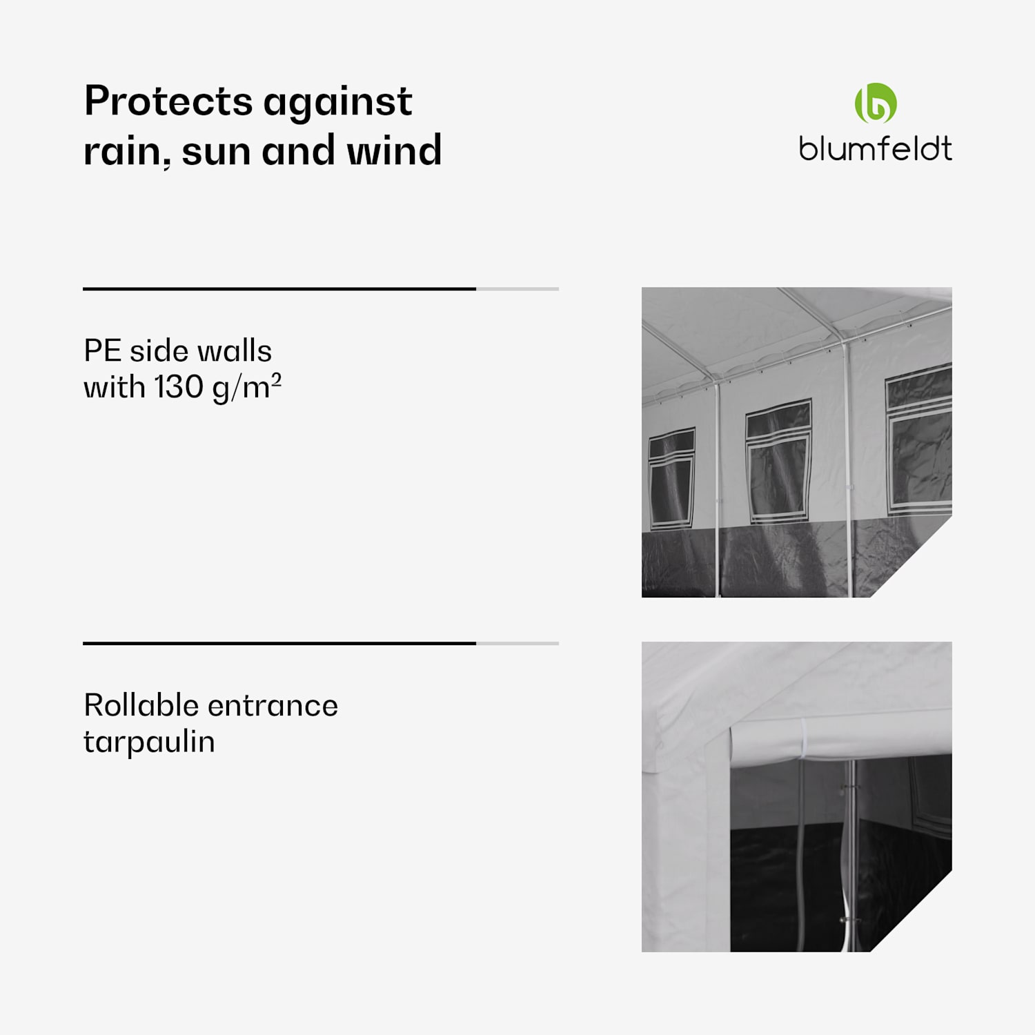 Party Haven, šotor, 598 x 296 x 280 cm, odporen na vremenske vplive, jekleni okvir, enostaven za sestavljanje, s stranskimi stenami 3 x 6 m