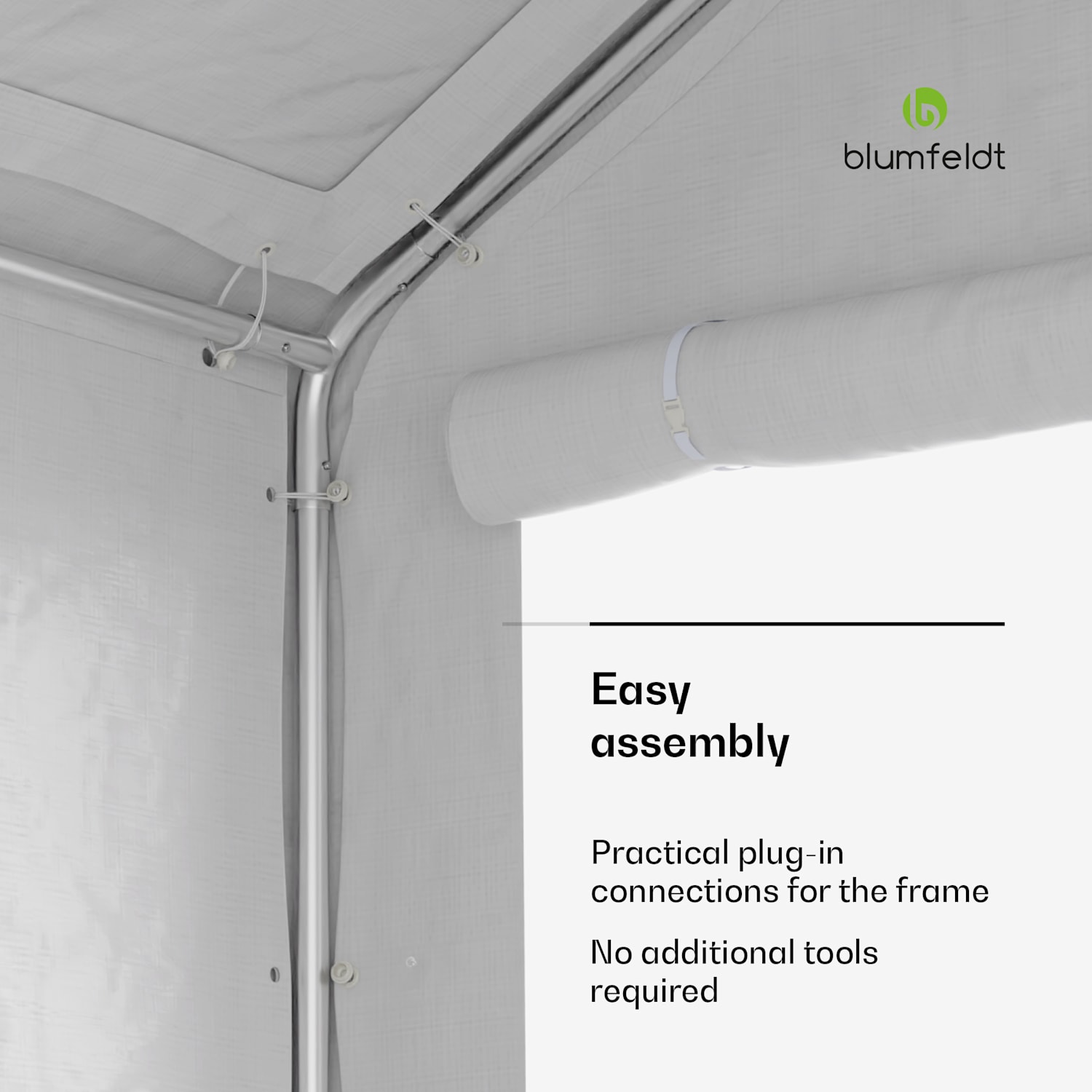 Party Haven, šotor, 598 x 386 x 300 cm, odporen na vremenske vplive, jekleni okvir, enostaven za sestavljanje, s stranskimi stenami 4 x 6 m