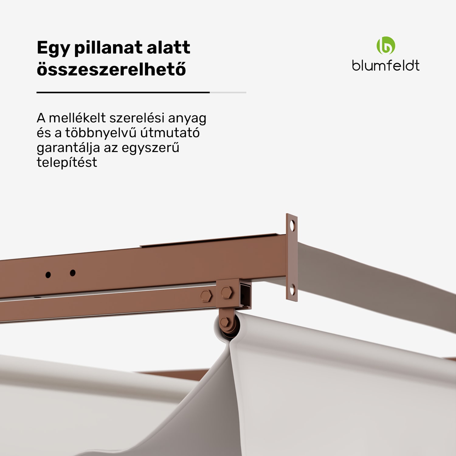 Blumfeldt Pantheon Wall Pergola, fali pergola, 3 x 4 m, porszórt acél, időjárásálló 3 x 4 m | Homok