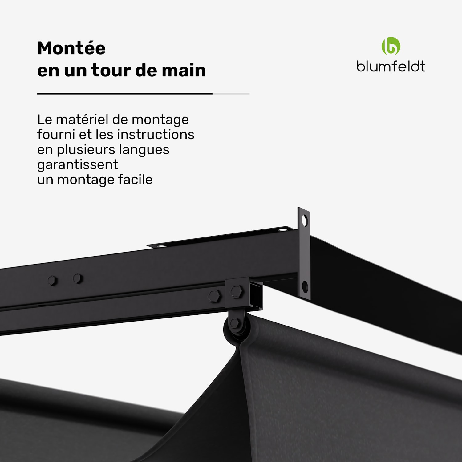  3 x 3 m | Donkergrijs