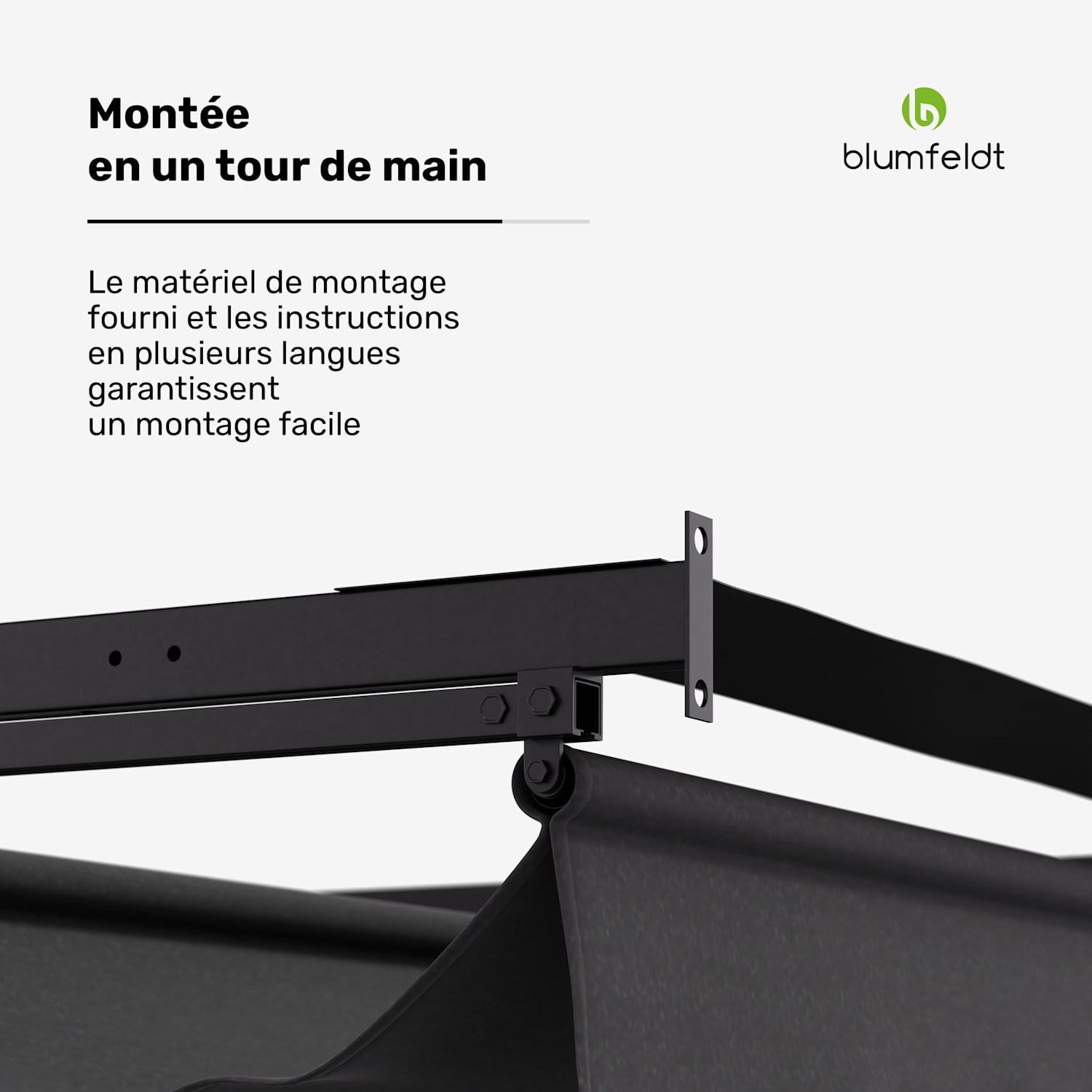  3 x 4 m | Donkergrijs