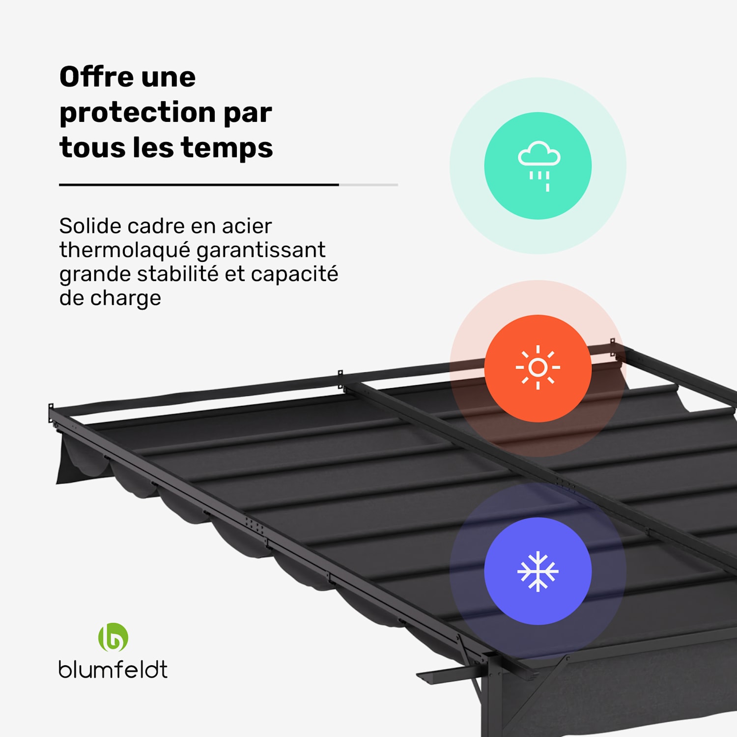  3 x 4 m | Donkergrijs