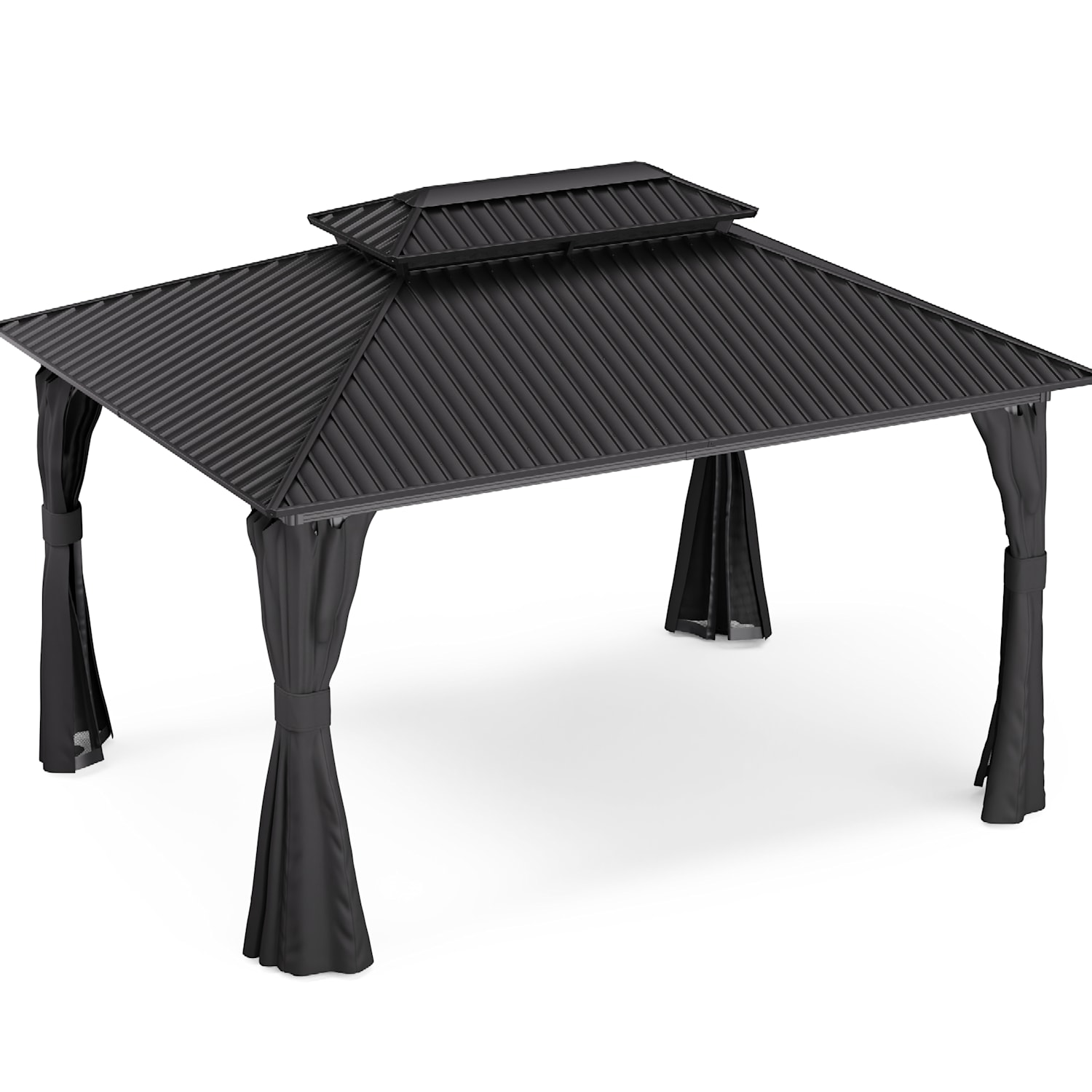 Blumfeldt ShadeFortress, pergola, 4 x 3 m, horganyzott acél tető, véd a nap, eső és a szél ellen 3 x 4 m