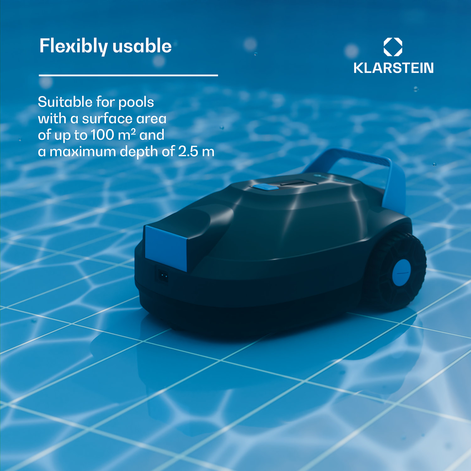 AquaSub zwembadrobot 5000 mAh accu tot 100 m² volautomatisch ingebouwd filtersysteem IPX8