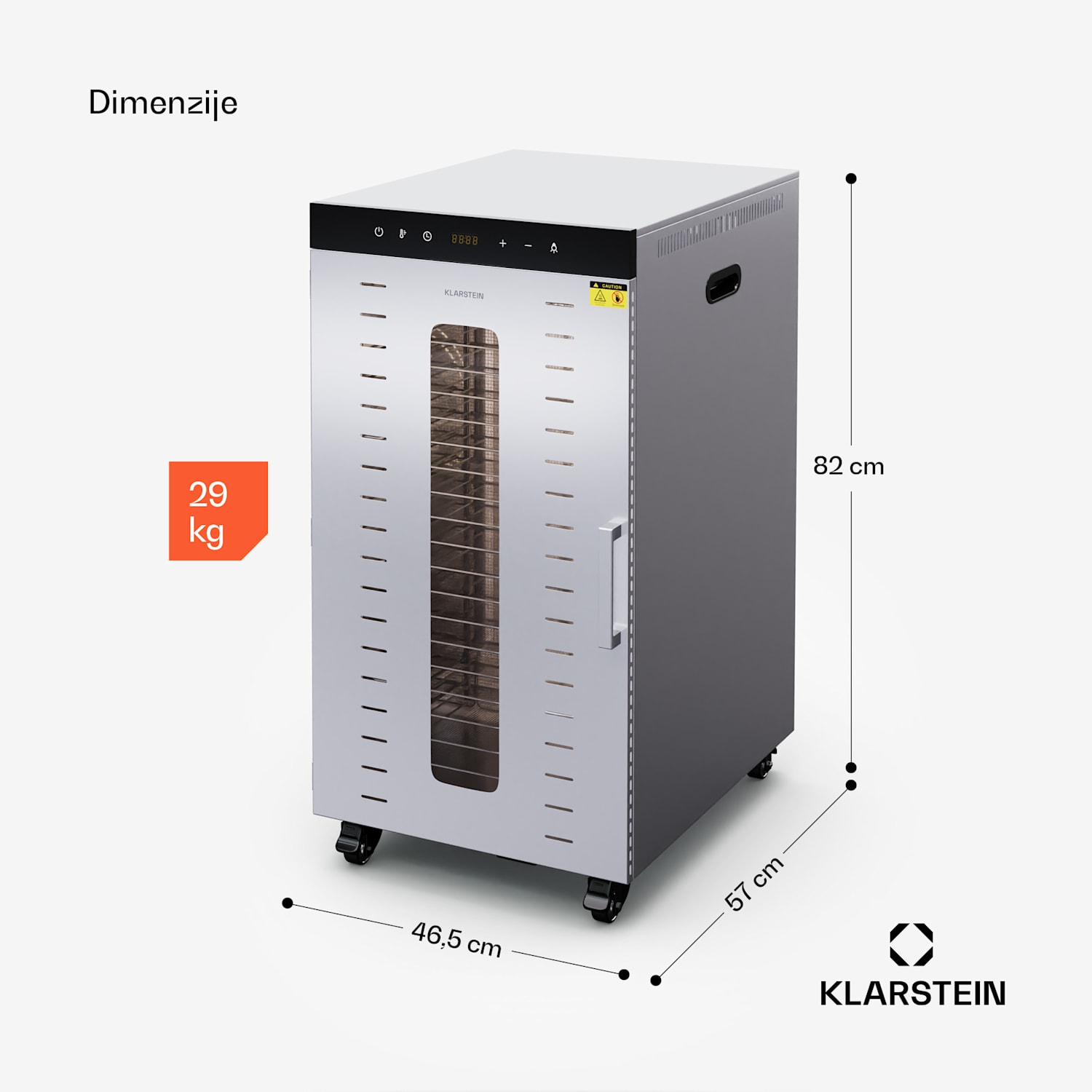 MasterJerky 300 sušilica, 2000 W, 30 - 90 °C, 24-satni tajmer, nehrđajući čelik 