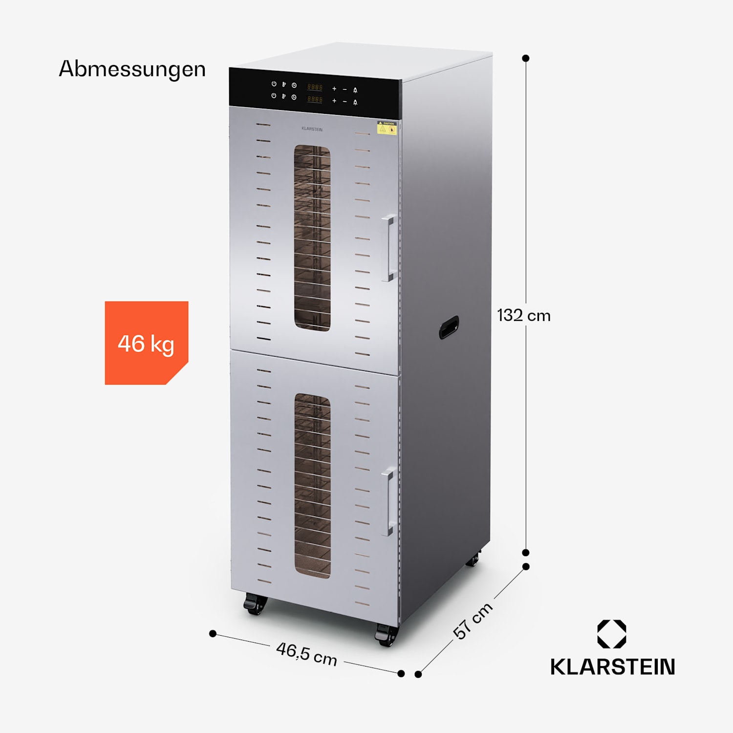 Master Jerky 500 Vertical Dörrautomat mit 3.000 W zwei Dörrkammern Temperaturbereich 30 - 90 °C 