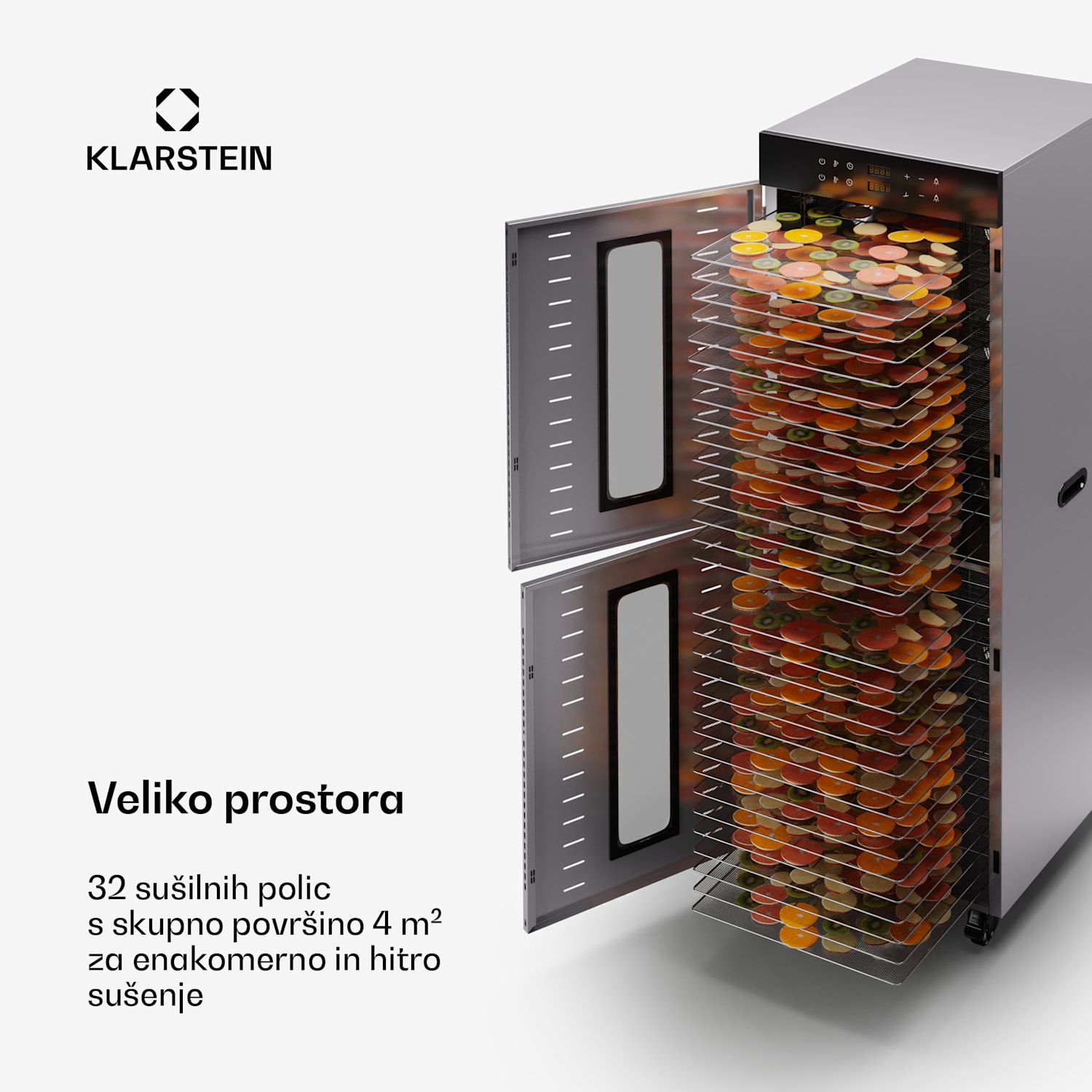 Master Jerky 500 Vertikal, sušilnik, 3 000 V, z dvema komorama, temperaturno območje 30-90 °C 