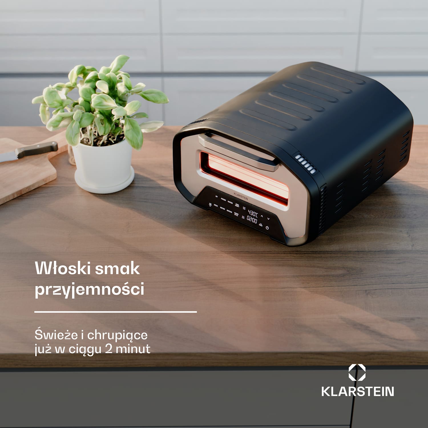 PizzaForno elektryczny piec do pizzy o mocy 1 700 W, 7 programów + funkcja pamięci, wyświetlacz cyfrowy 