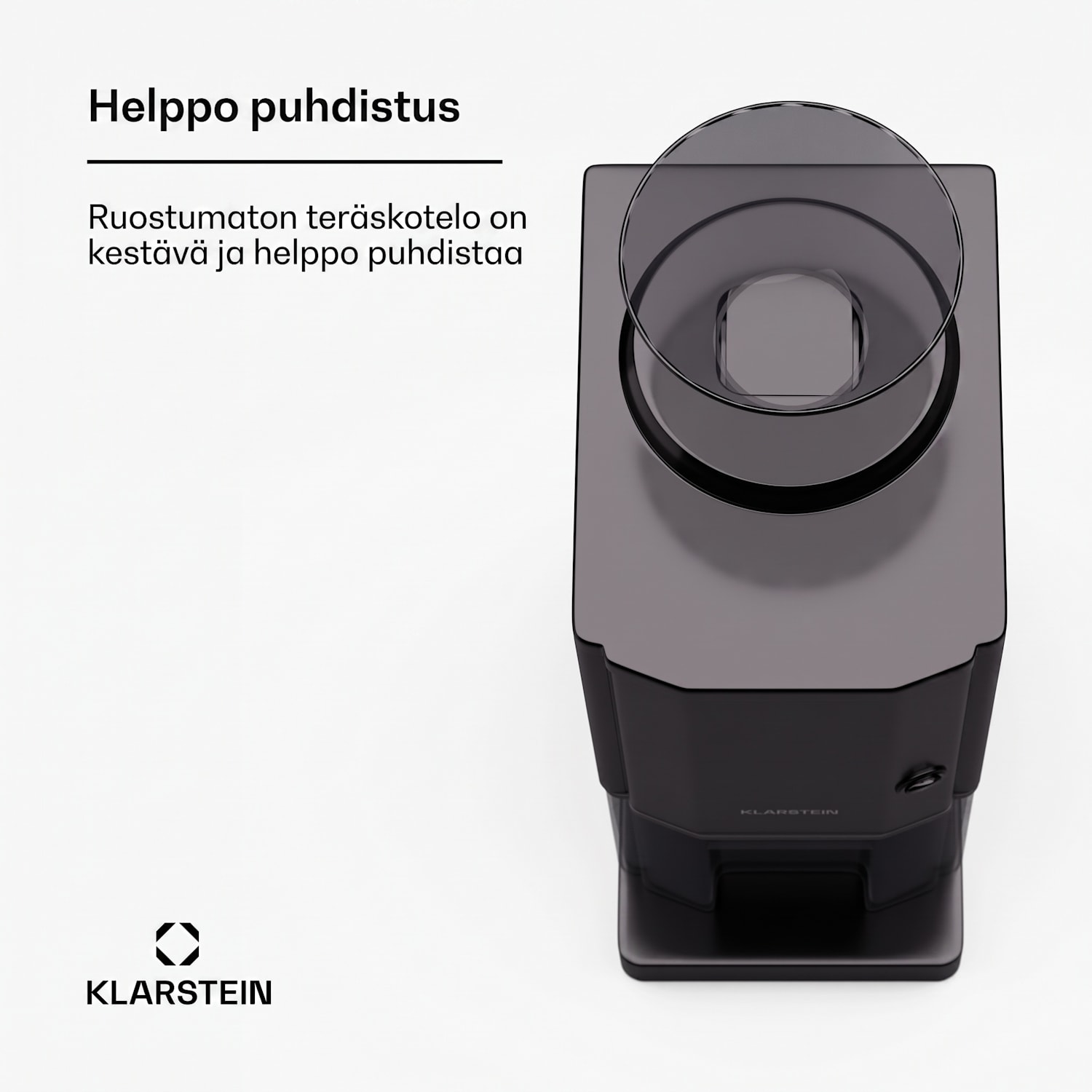 Icebreaker jäänmurskain 12 kg/h 3,5 litran jääastia Musta