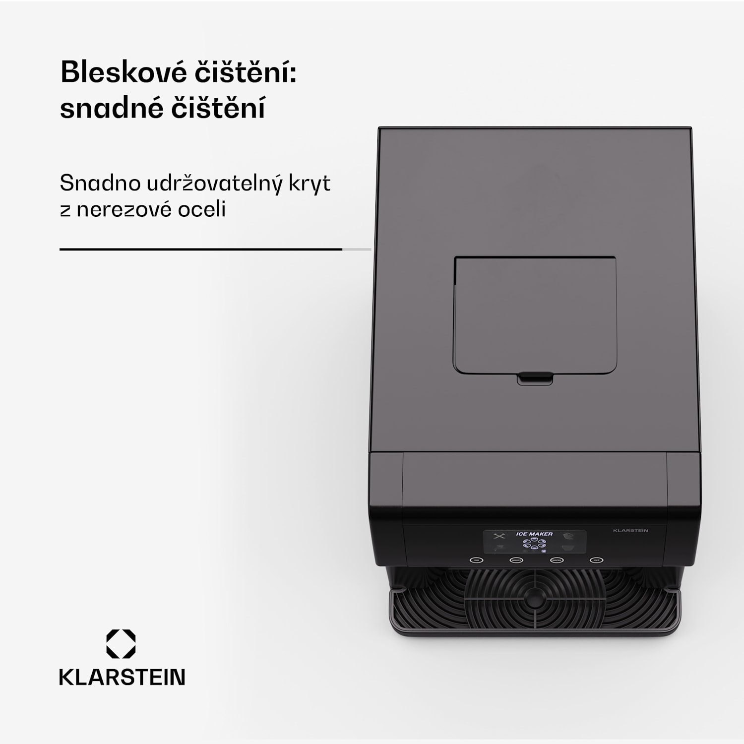 Eiszeit výrobník kostek ledu z nerezavějící oceli 3 velikosti kostek ledu stříbrný 