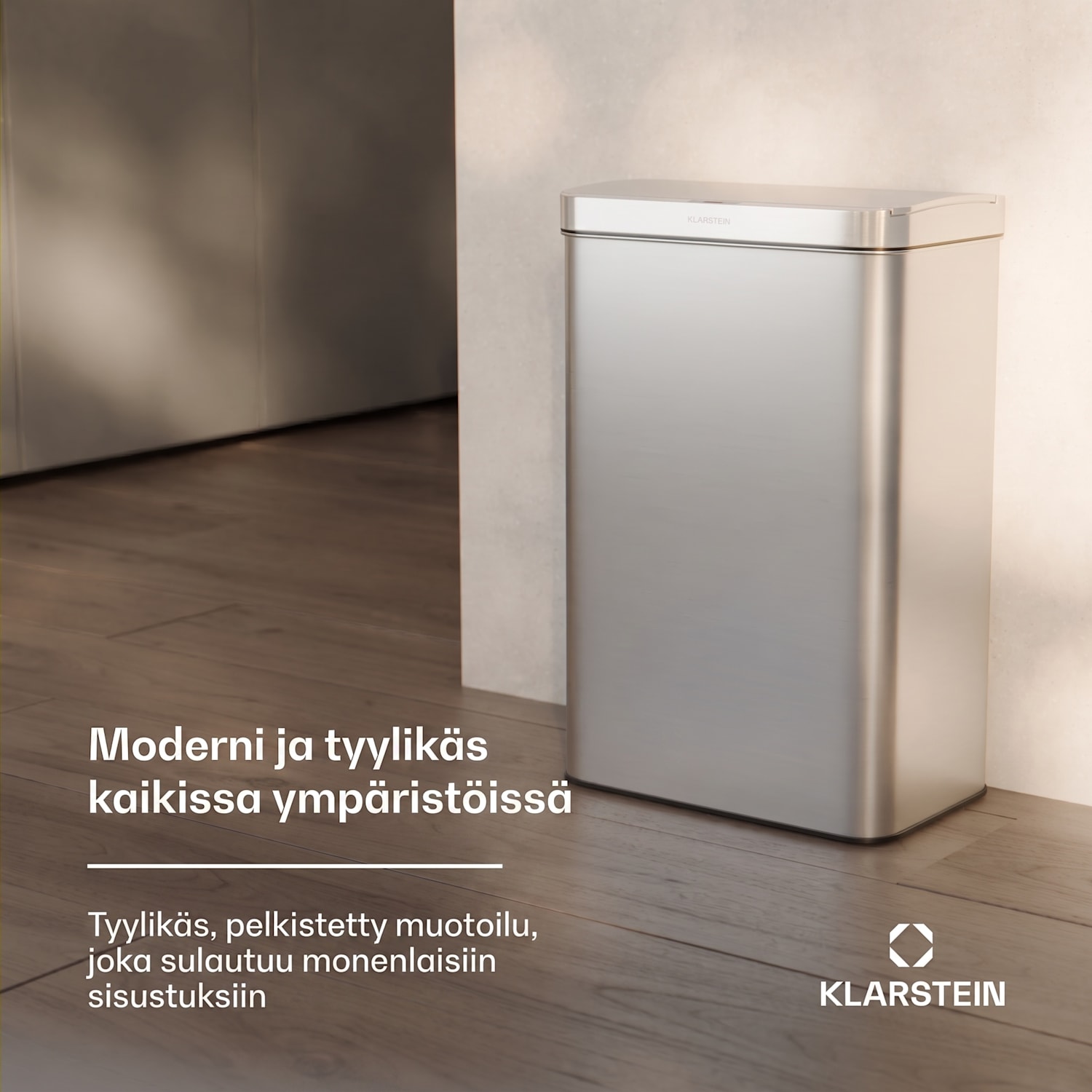 Touchless sensorijätesäiliö 60 l ruostumatonta terästä Soft Close paristokäyttöinen LED-näyttö ajastin 