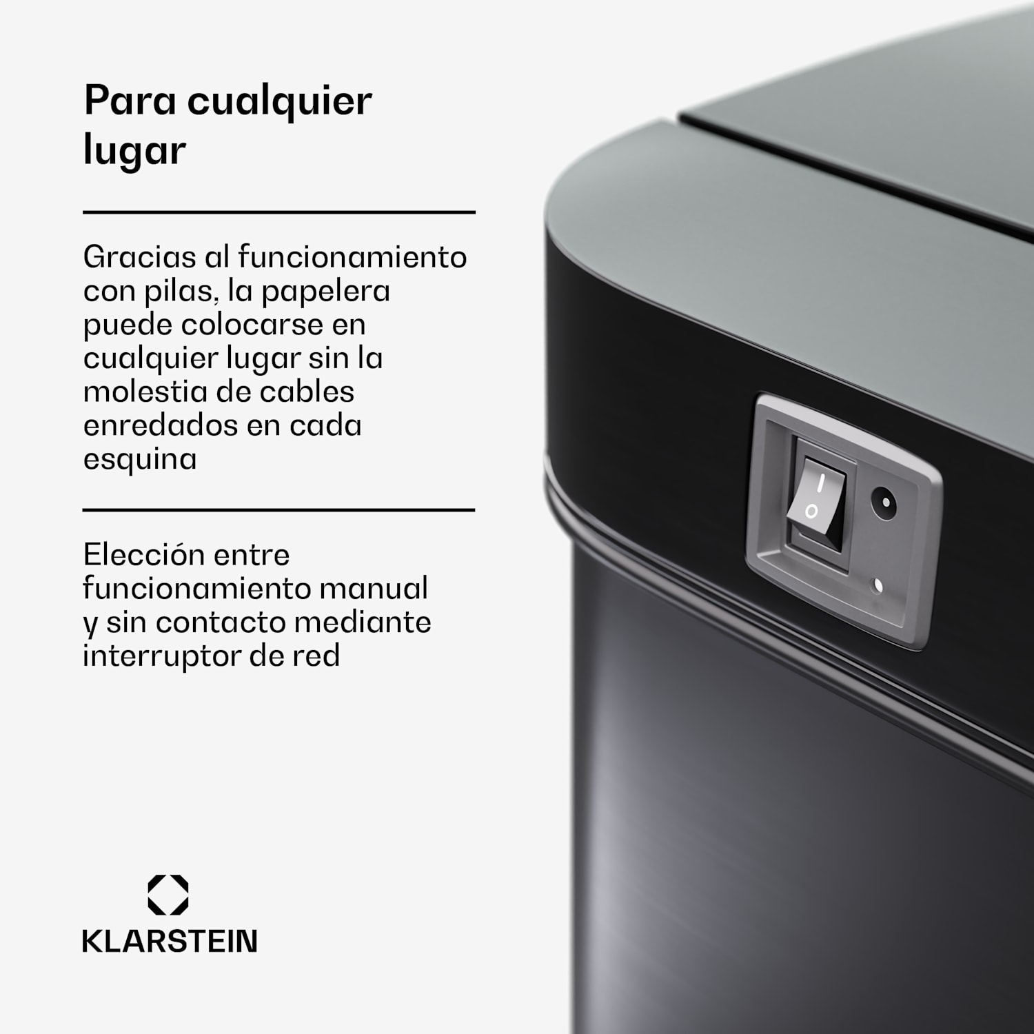 Cubo de basura con sensor sin contacto 56L acero inoxidable Soft-Close 3 contenedores pantalla LED temporizador 