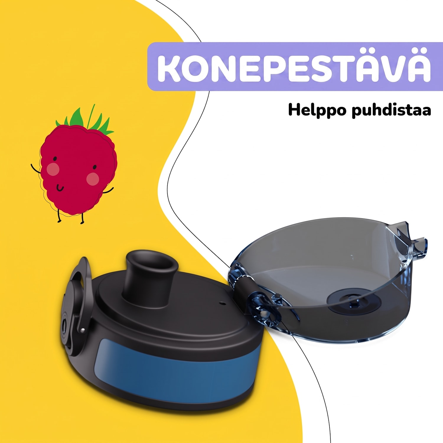 schmatzfatz varaosakansi | painonappi | silikonipilli | 500ml pullolle Navy Space