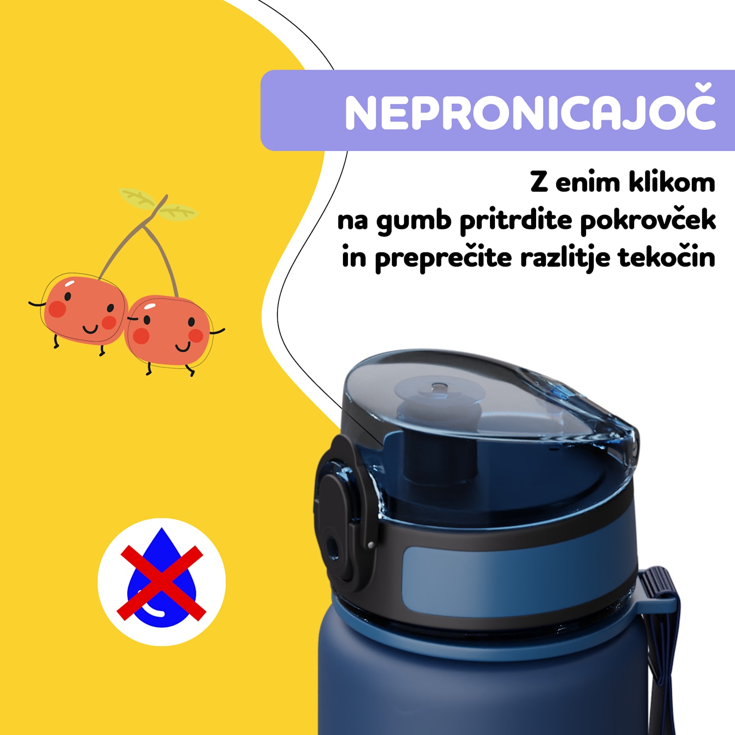 schmatzfatz nadomestni pokrovček, gumb, silikonska slamica, za 500ml steklenico 