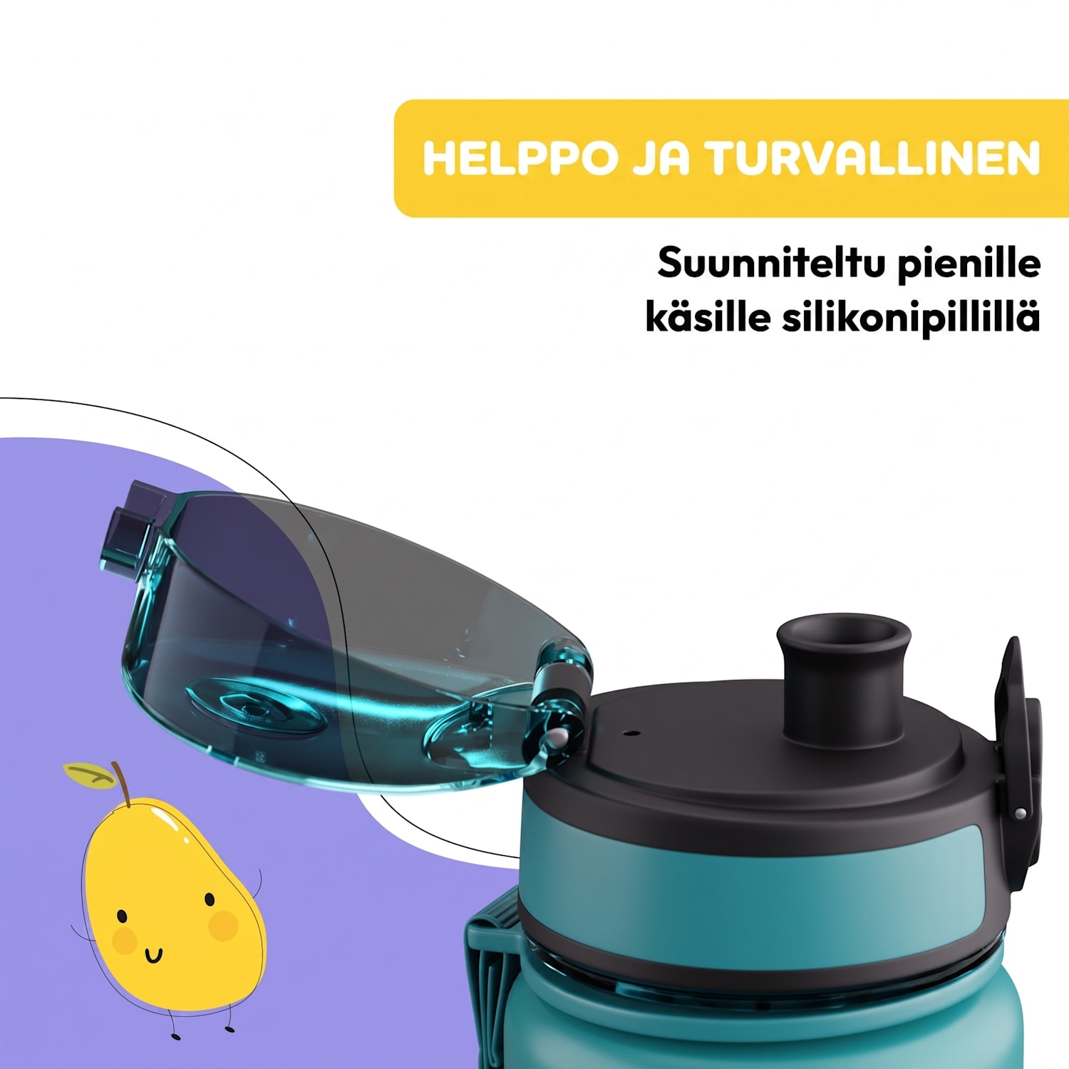 schmatzfatz varaosakansi | painonappi | silikonipilli | 500 ml pullolle Petrol Sea