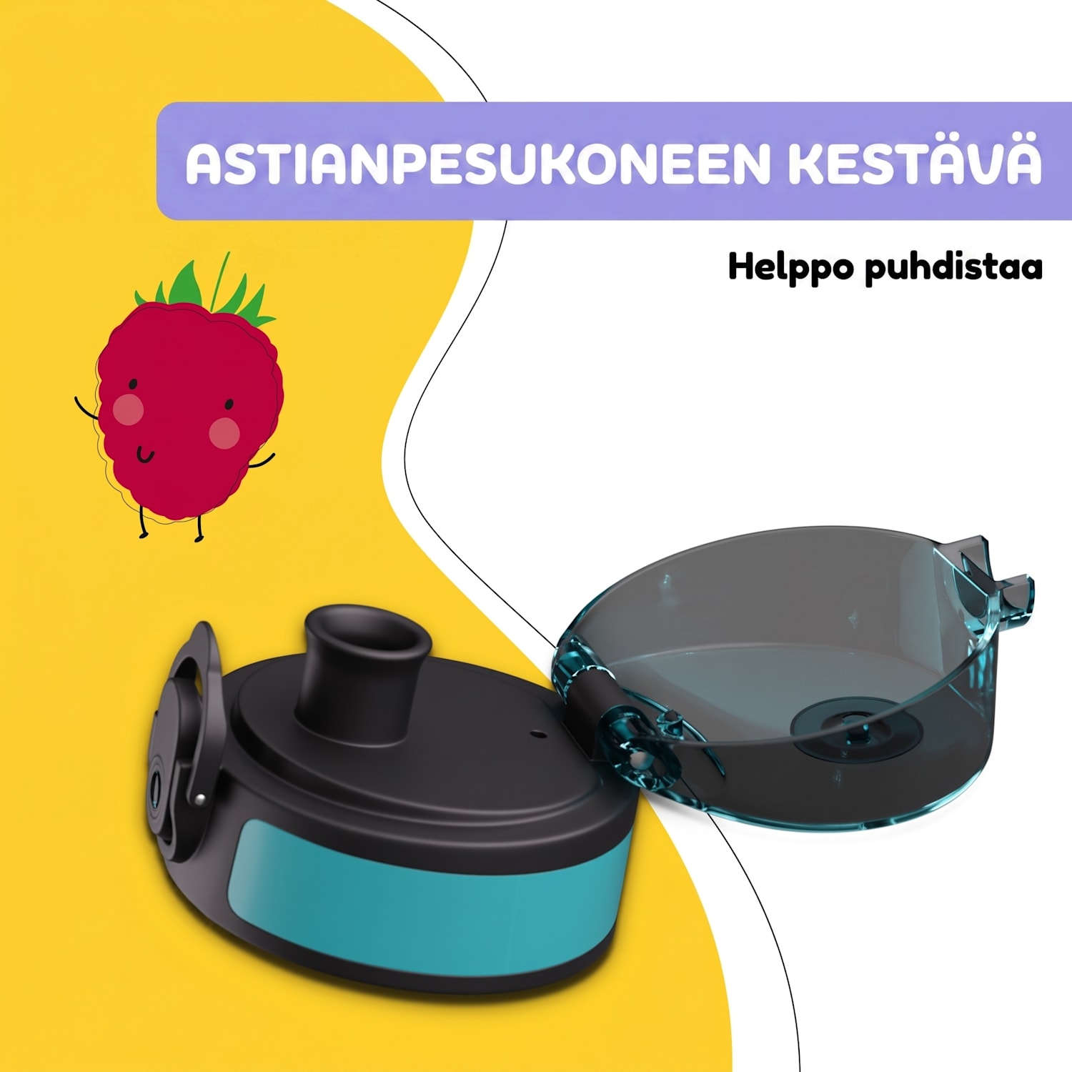 schmatzfatz varaosakansi | painonappi | silikonipilli | 500 ml pullolle Petrol Sea