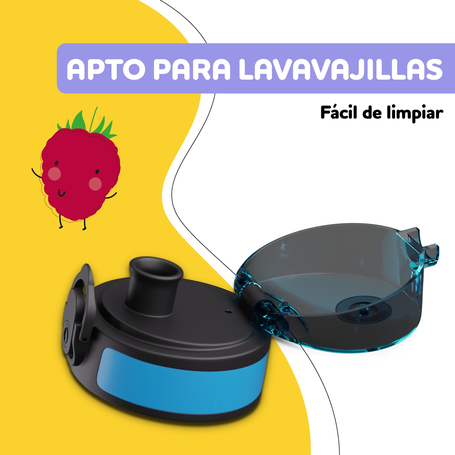 schmatzfatz tapa de repuesto | pulsador | pajita de silicona | para botella de 500ml 