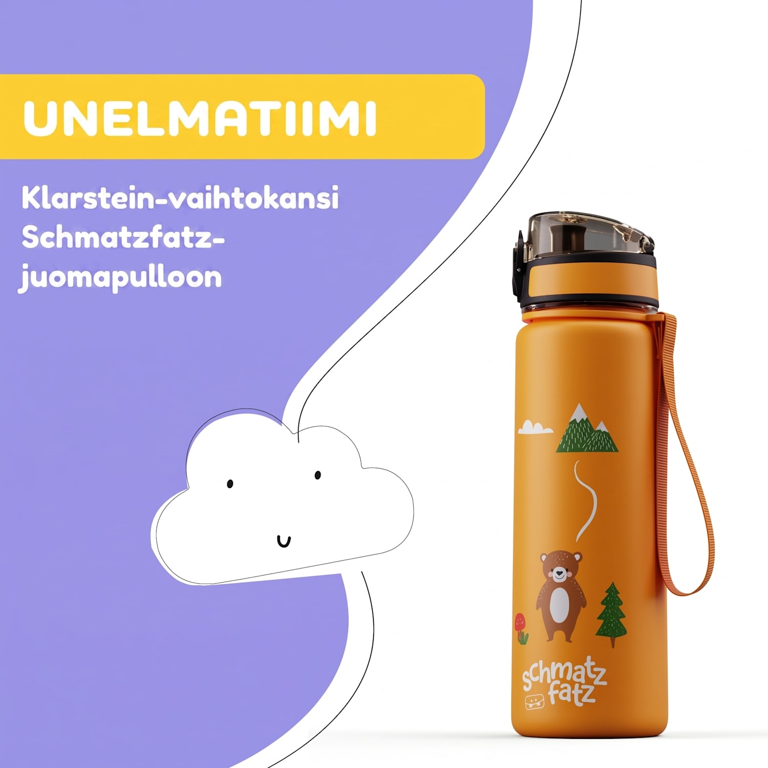 schmatzfatz varaosakansi | painonappi | silikonipilli | 500 ml pullolle Orange Forest