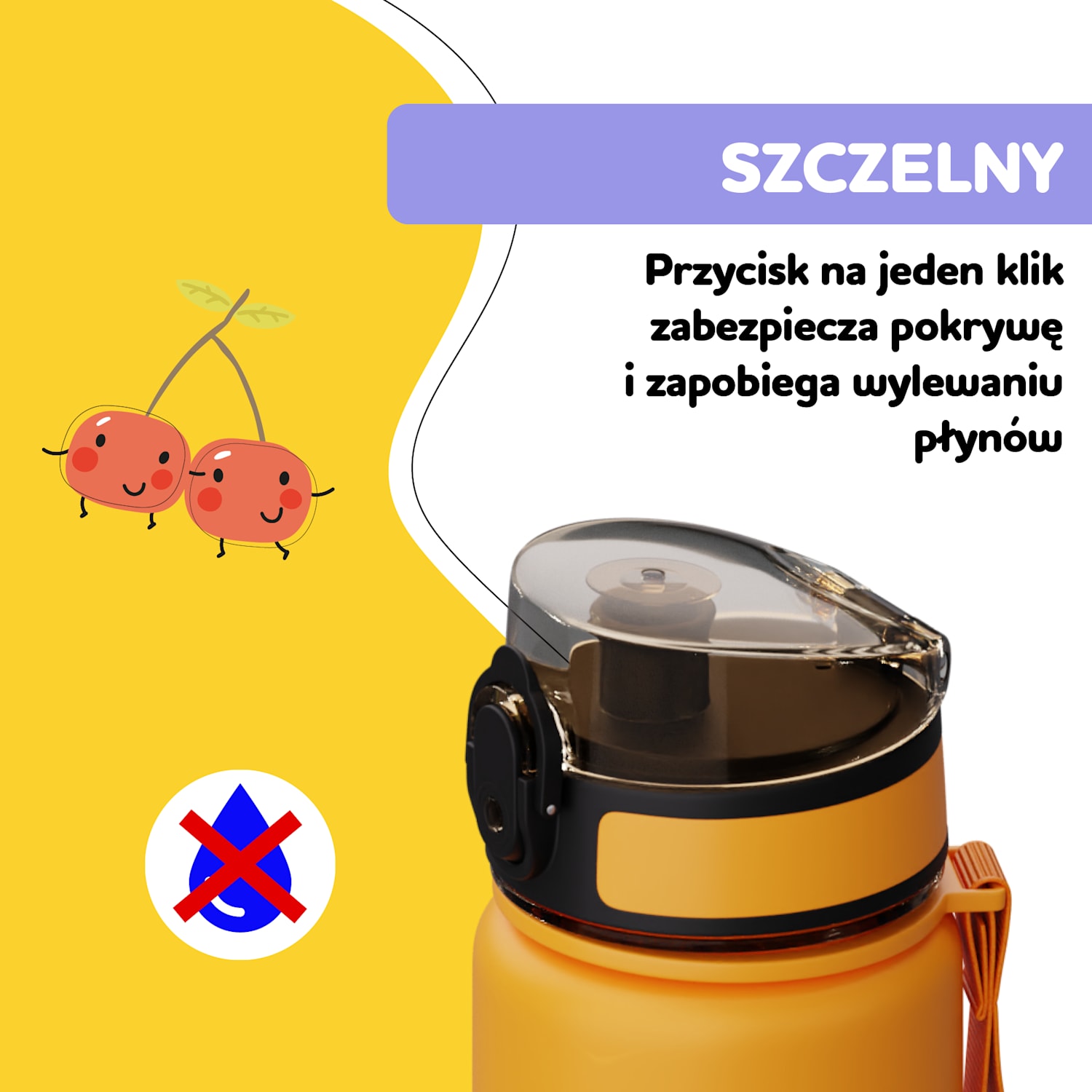 schmatzfatz wymienna zakrętka, przycisk, silikonowa słomka, do bidonów o pojemności 500 ml 