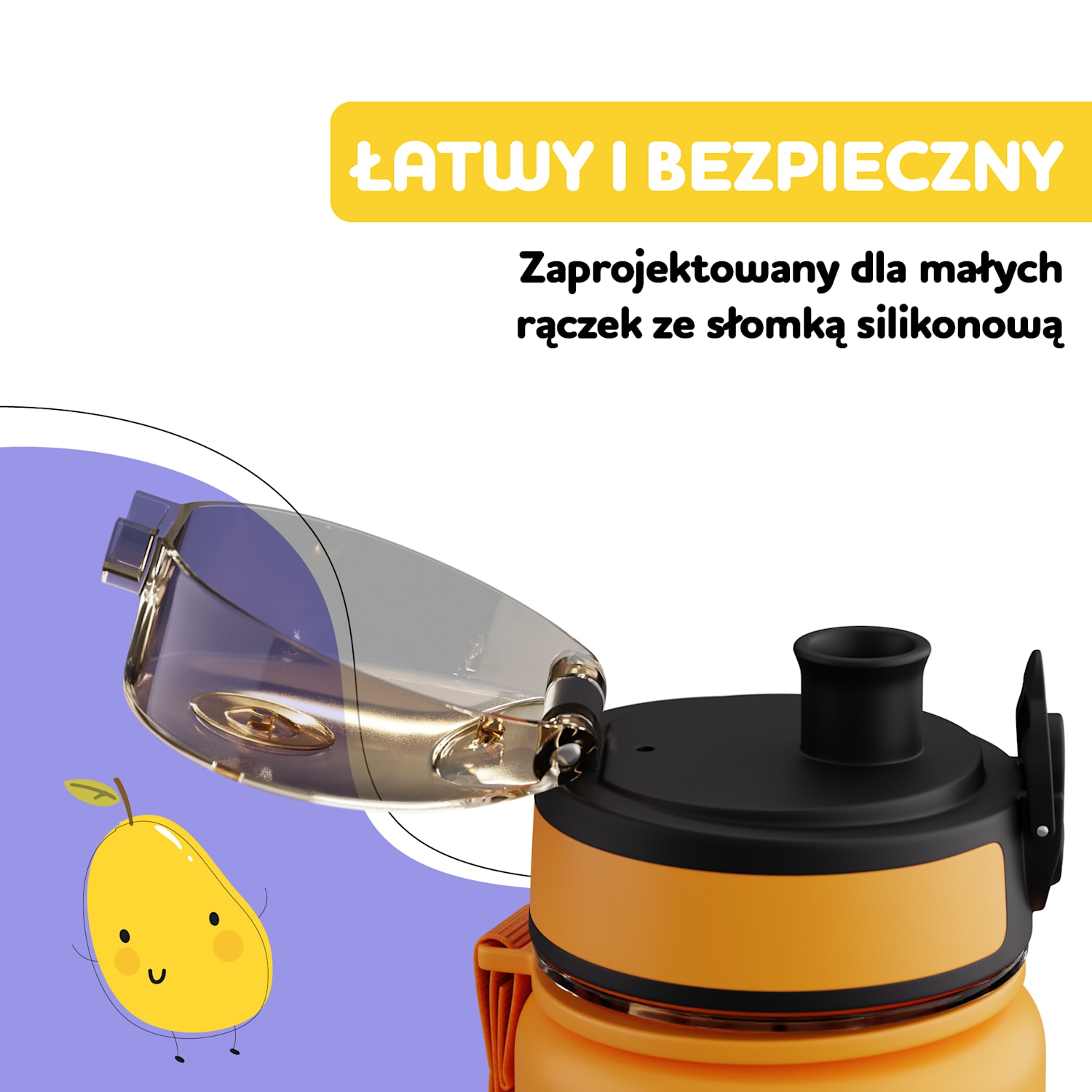 schmatzfatz wymienna zakrętka, przycisk, silikonowa słomka, do bidonów o pojemności 500 ml 