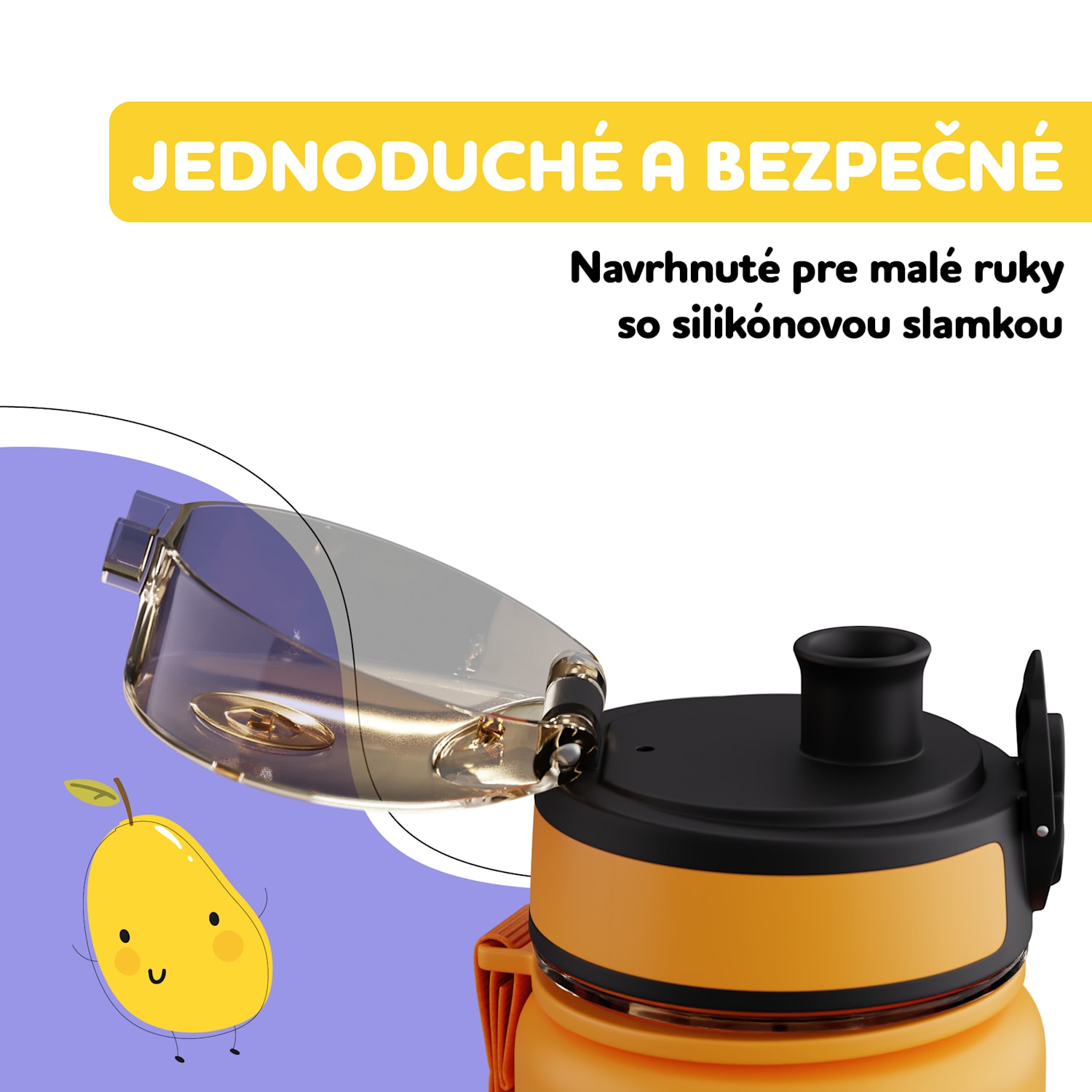 schmatzfatz náhradné viečko, tlačidlo, silikónová slamka, pre 500ml fľašu 