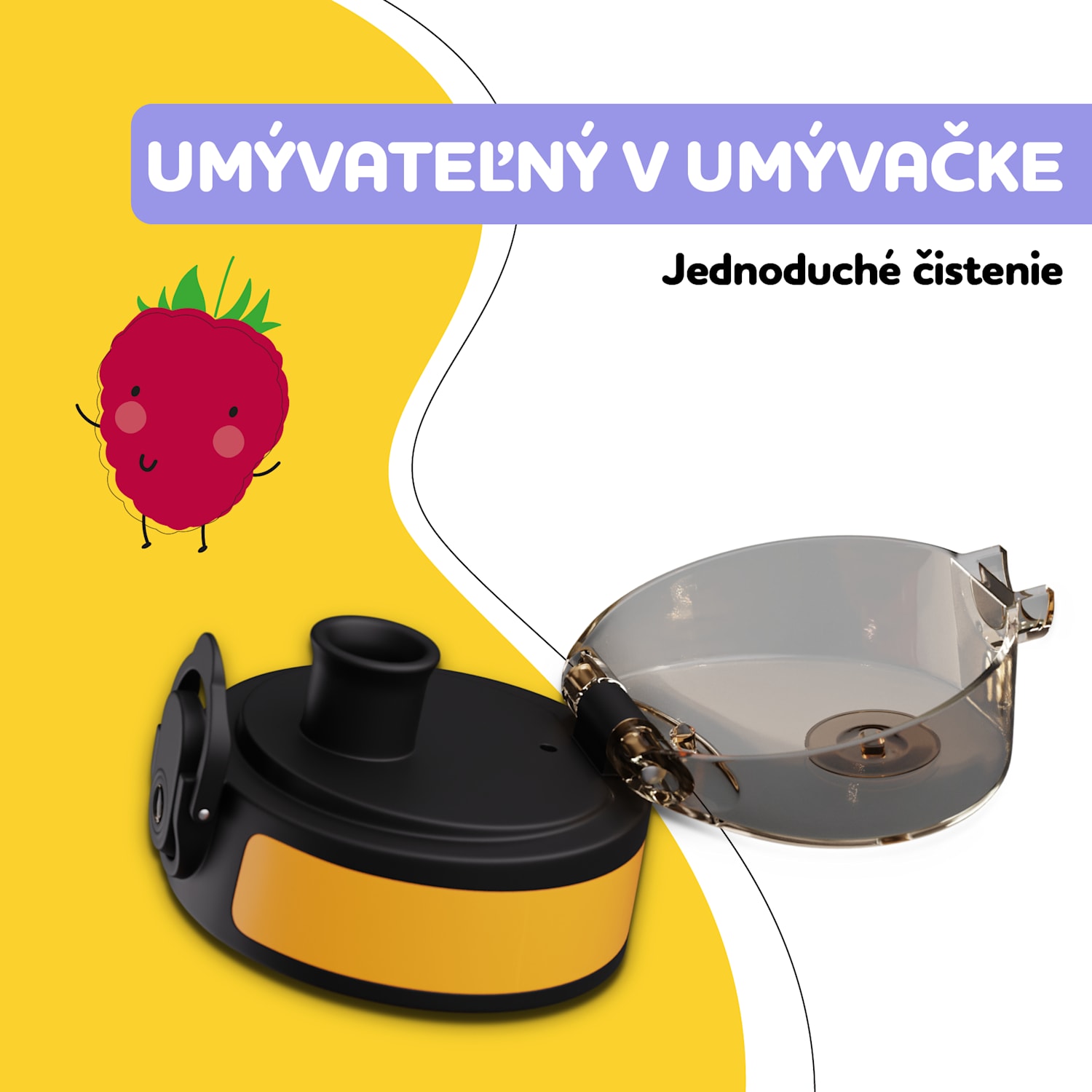 schmatzfatz náhradné viečko, tlačidlo, silikónová slamka, pre 500ml fľašu 