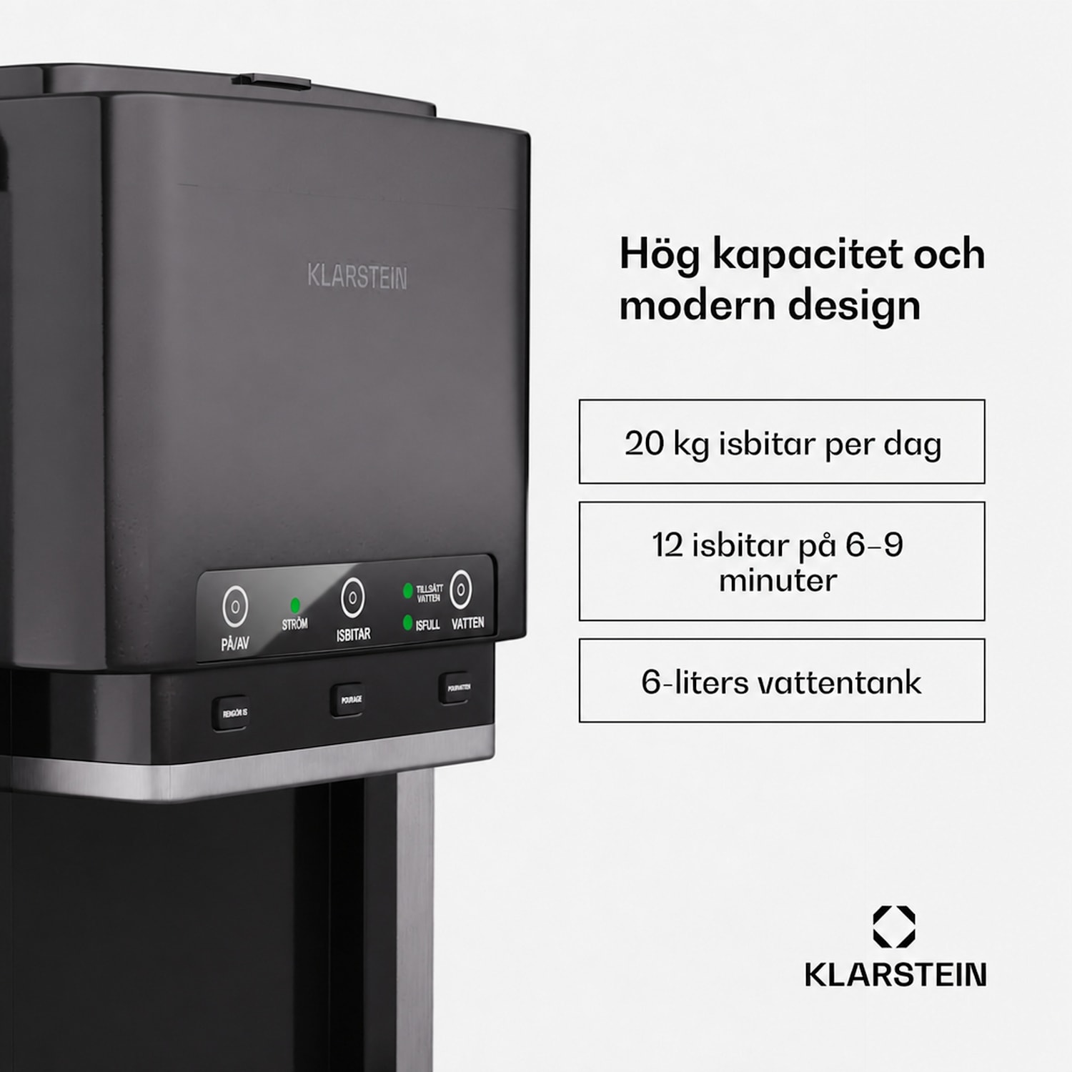 ArcticBlend 3in1 ismaskin | 20 kg/24 h | bullet-is | krossad is | vattendispenser Mekanisk