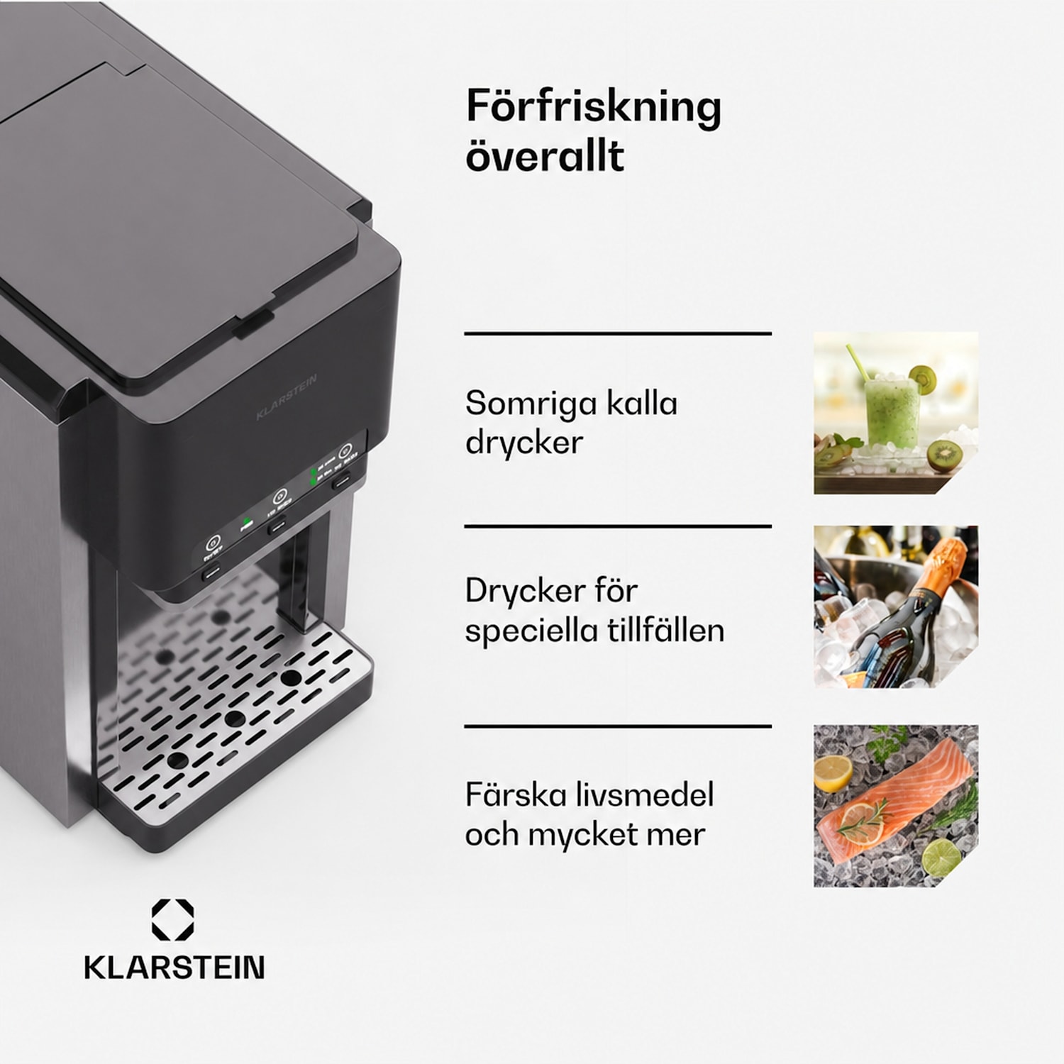 ArcticBlend 3in1 ismaskin | 20 kg/24 h | bullet-is | krossad is | vattendispenser Mekanisk