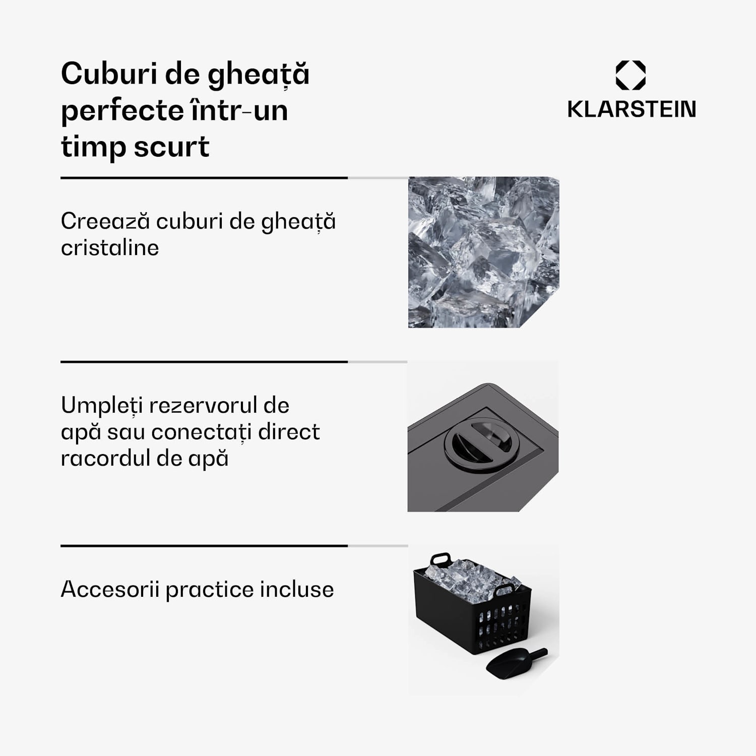 FrostMaster, producător de gheață, 40 kg cuburi de gheață pe zi, carcasă din oțel inoxidabil, afișaj cu LED, inclusiv cupă de gheață 