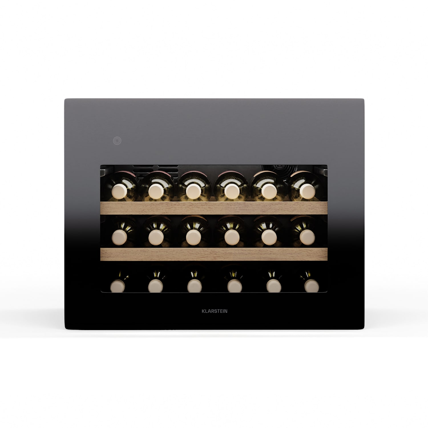 Rhone 28 Uno refrigerador de vino | 28 botellas | control LED | pulsar para abrir | silencioso 28 botellas | 1 zona de refrigeración | Negro