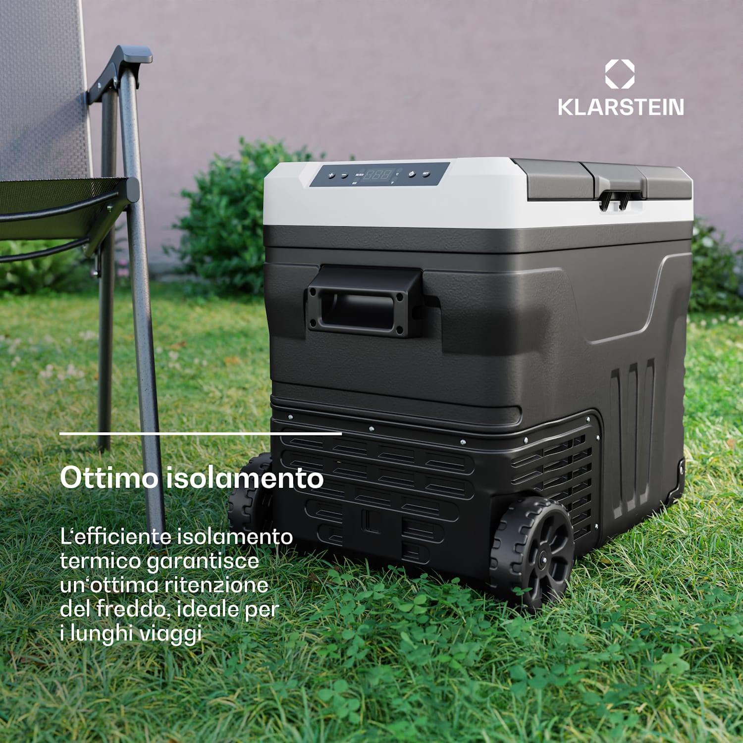 PolarForce Frigo portatile a compressore da 50 litri | Pannello LCD | Illuminazione | Fuoristrada | Protezione batteria | 12V/230V 