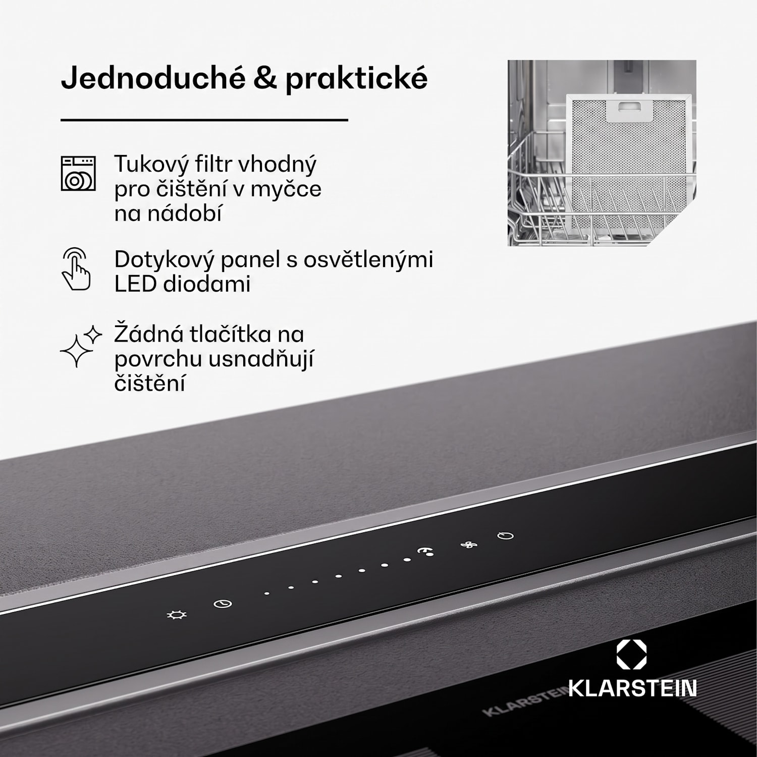 Royal Flush Eco Slim 60, digestoř, 60 cm, 713 m³/h, A+ 