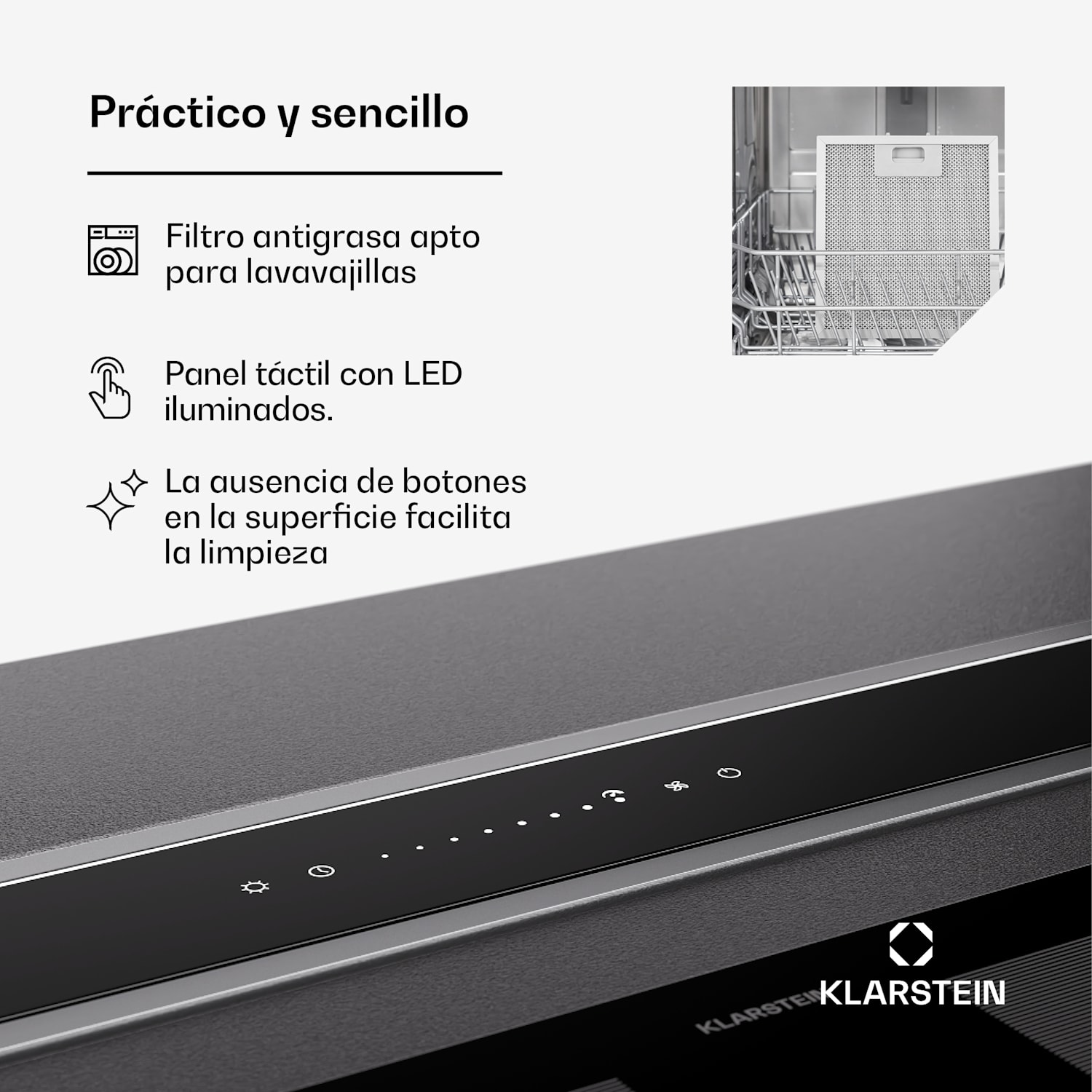 Campana extractora Royal Flush Eco Slim 60 60 cm 650 m³/h EEK A 