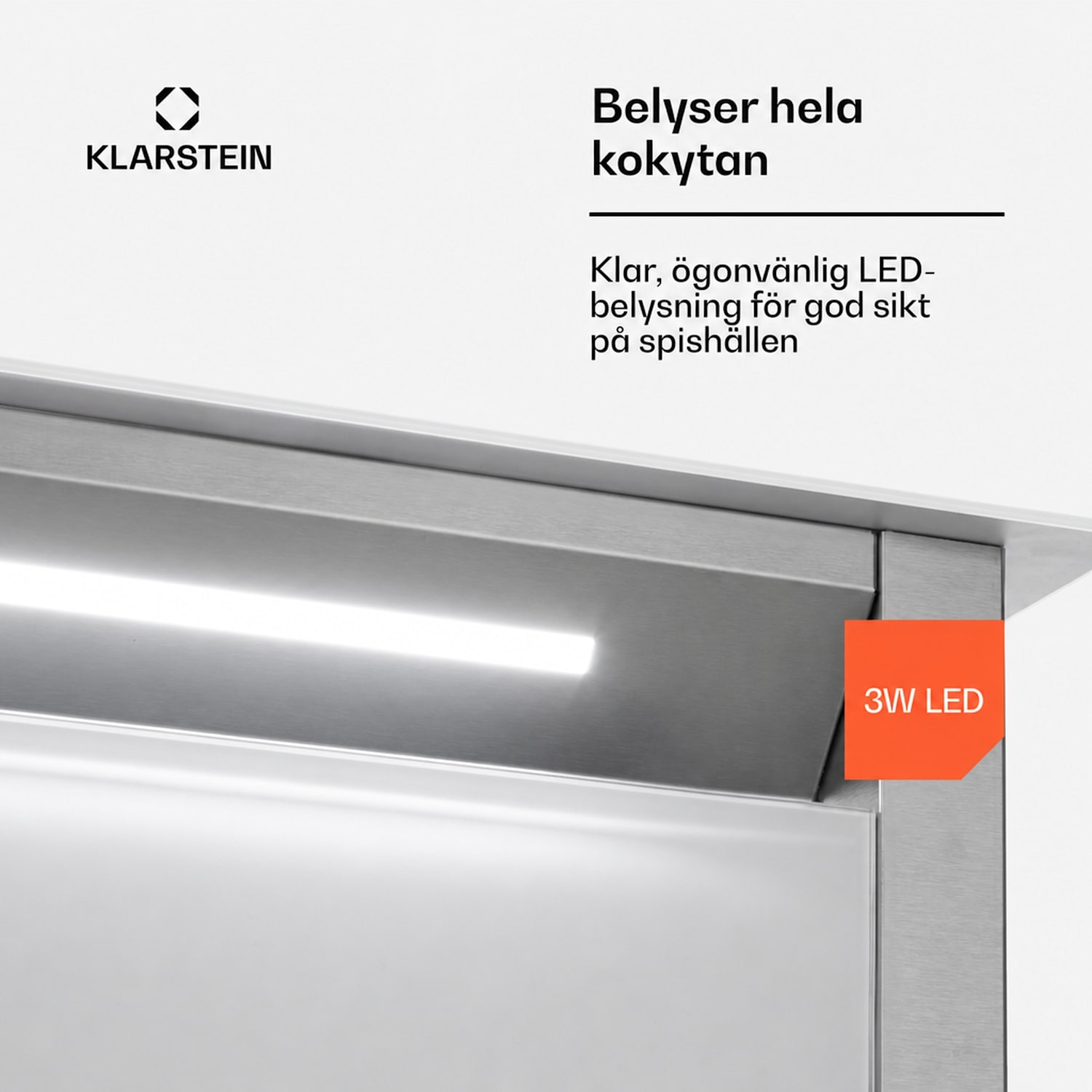 Royal Flush Eco köksfläkt 60 cm 604 m³/h A+ 60 cm | Vit | Silver
