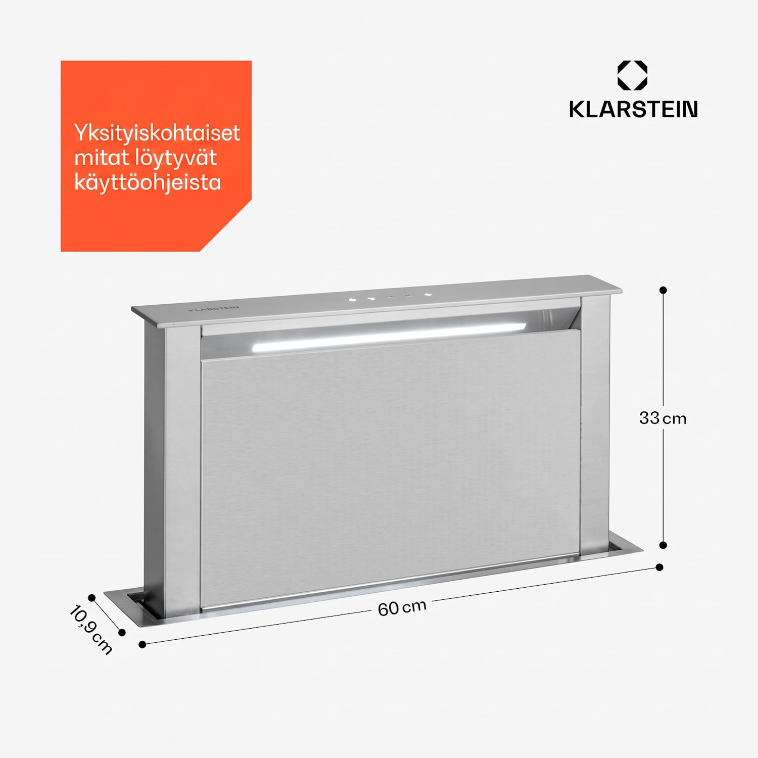 Royal Flush Eco -liesituuletin 60 cm 604 m³/h A+ 60 cm | Hopea | Hopea